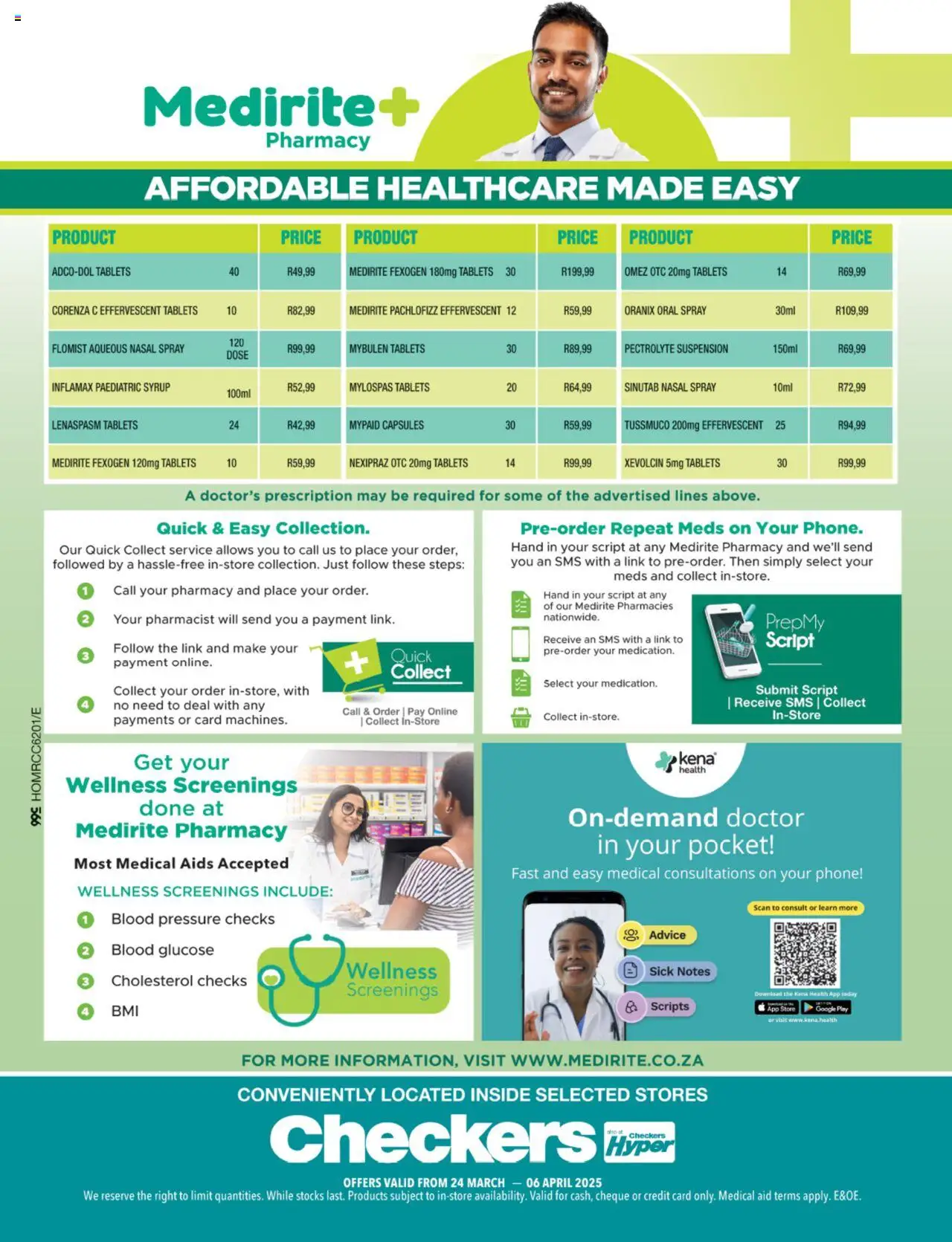 Checkers Medirite March Month-End Promotion 24/03 - 06/04/2025 >> Catalogue - page 4