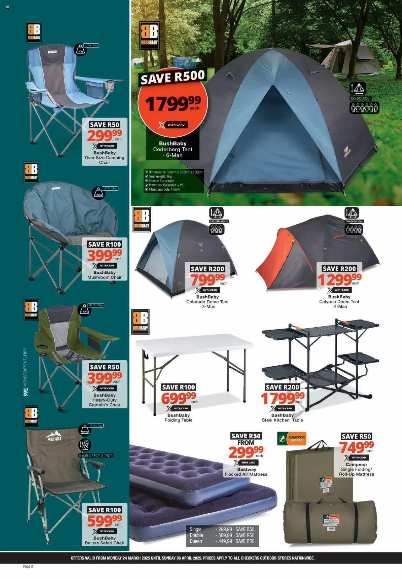 Checkers Outdoor March Month-End Promotion 24/03 - 06/04/2025 >> Catalogue - page 2