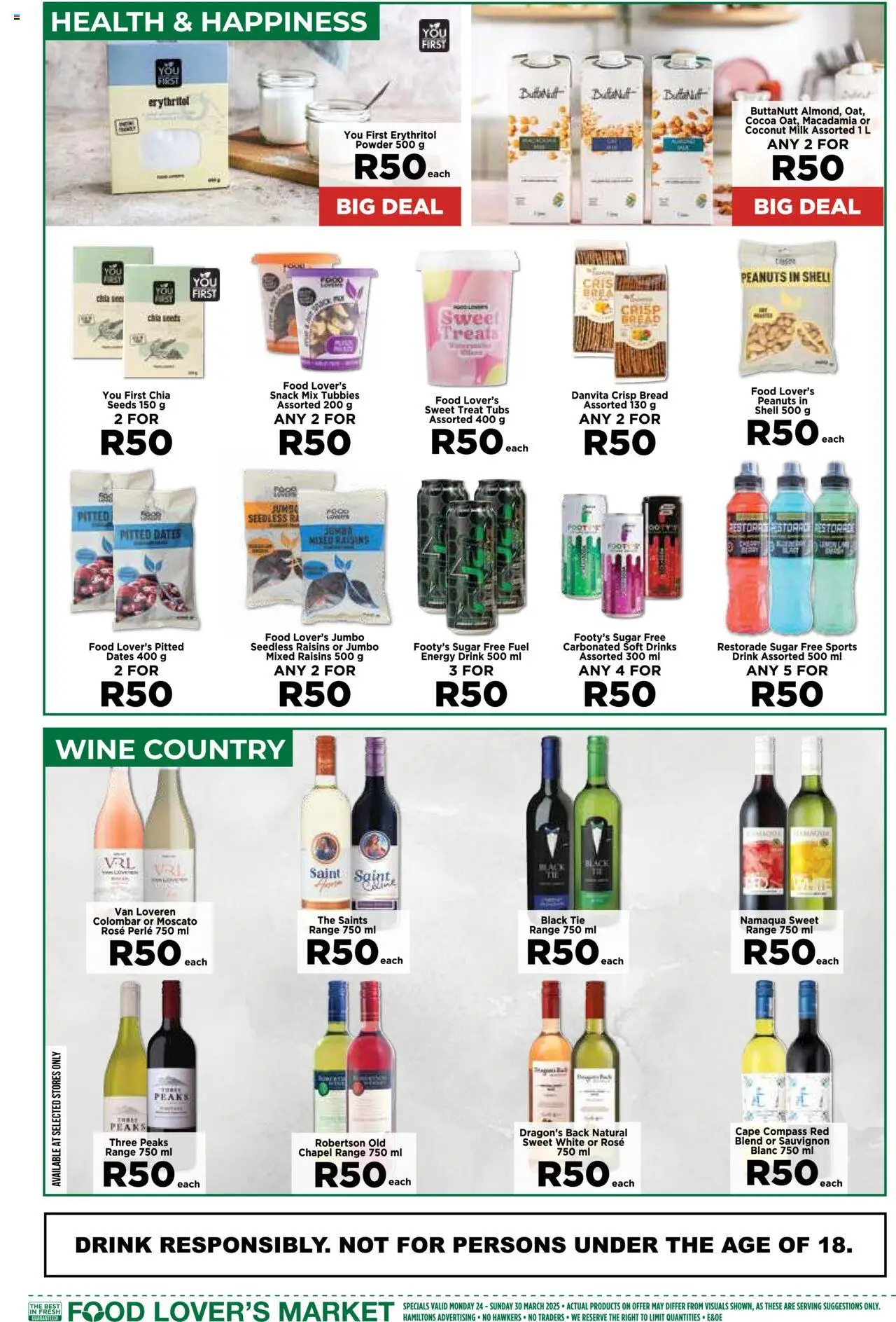 Food Lover's Market Western Cape - 50Buck from 24/03 - 30/03/2025 > Promotions - page 9