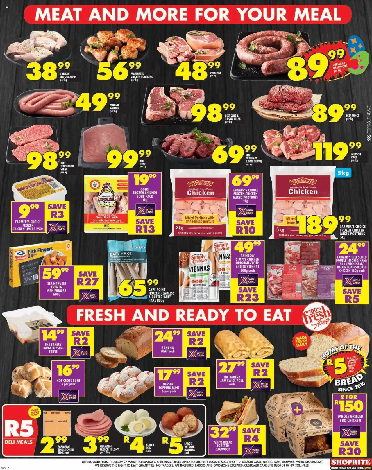 Shoprite Eastern Cape - Easter Deals Mbashe 27/03 - 06/04/2025 >> Catalogue - page 2