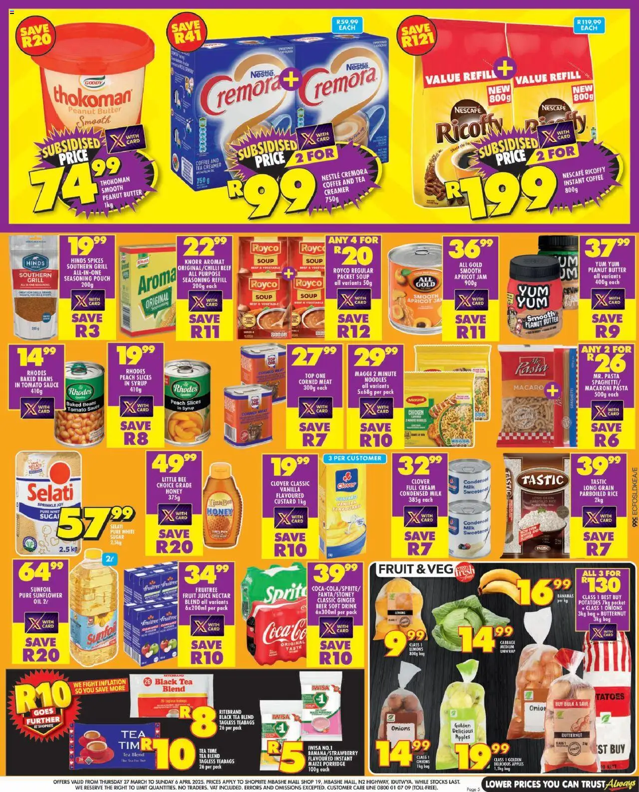 Shoprite Eastern Cape - Easter Deals Mbashe 27/03 - 06/04/2025 >> Catalogue - page 5