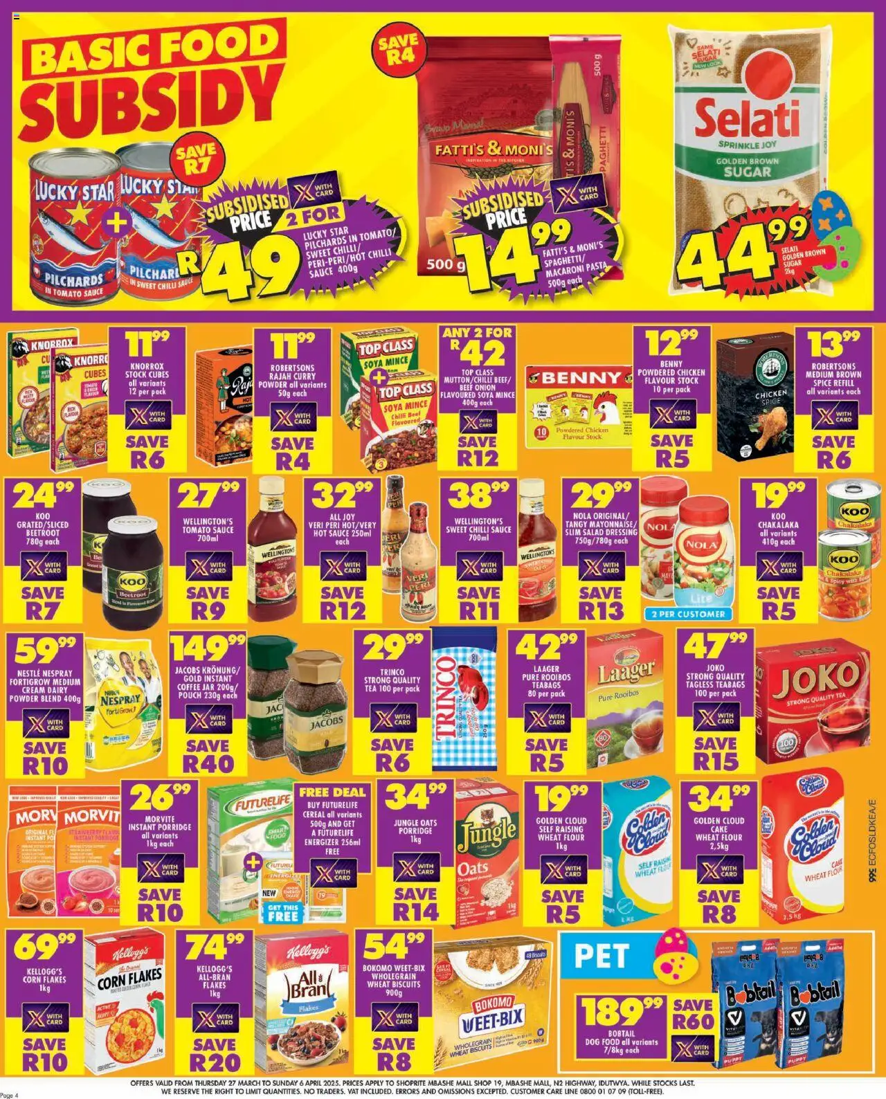 Shoprite Eastern Cape - Easter Deals Mbashe 27/03 - 06/04/2025 >> Catalogue - page 4