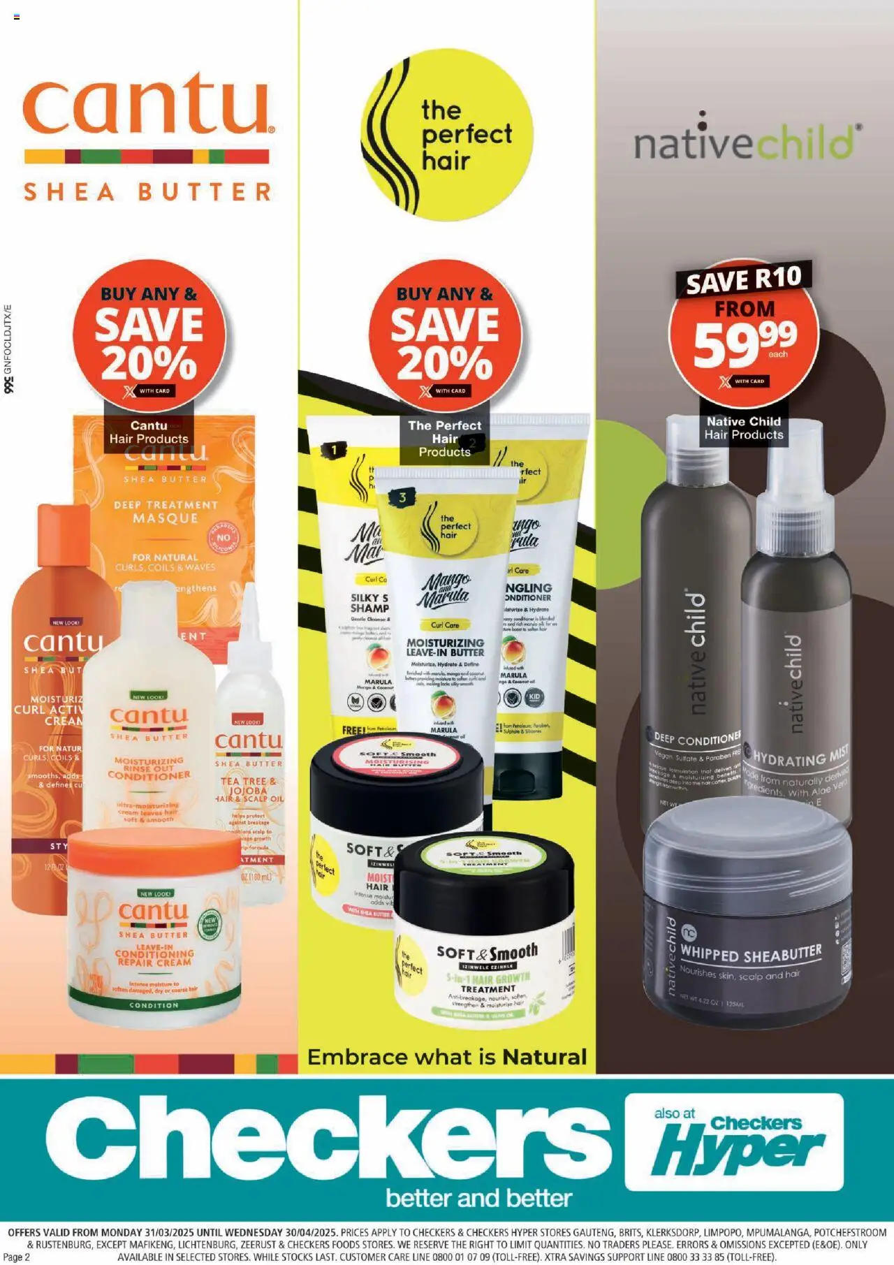 Checkers Gauteng - Natural Hair Care Promotion 31/03 - 30/04/2025 >> Catalogue - page 2