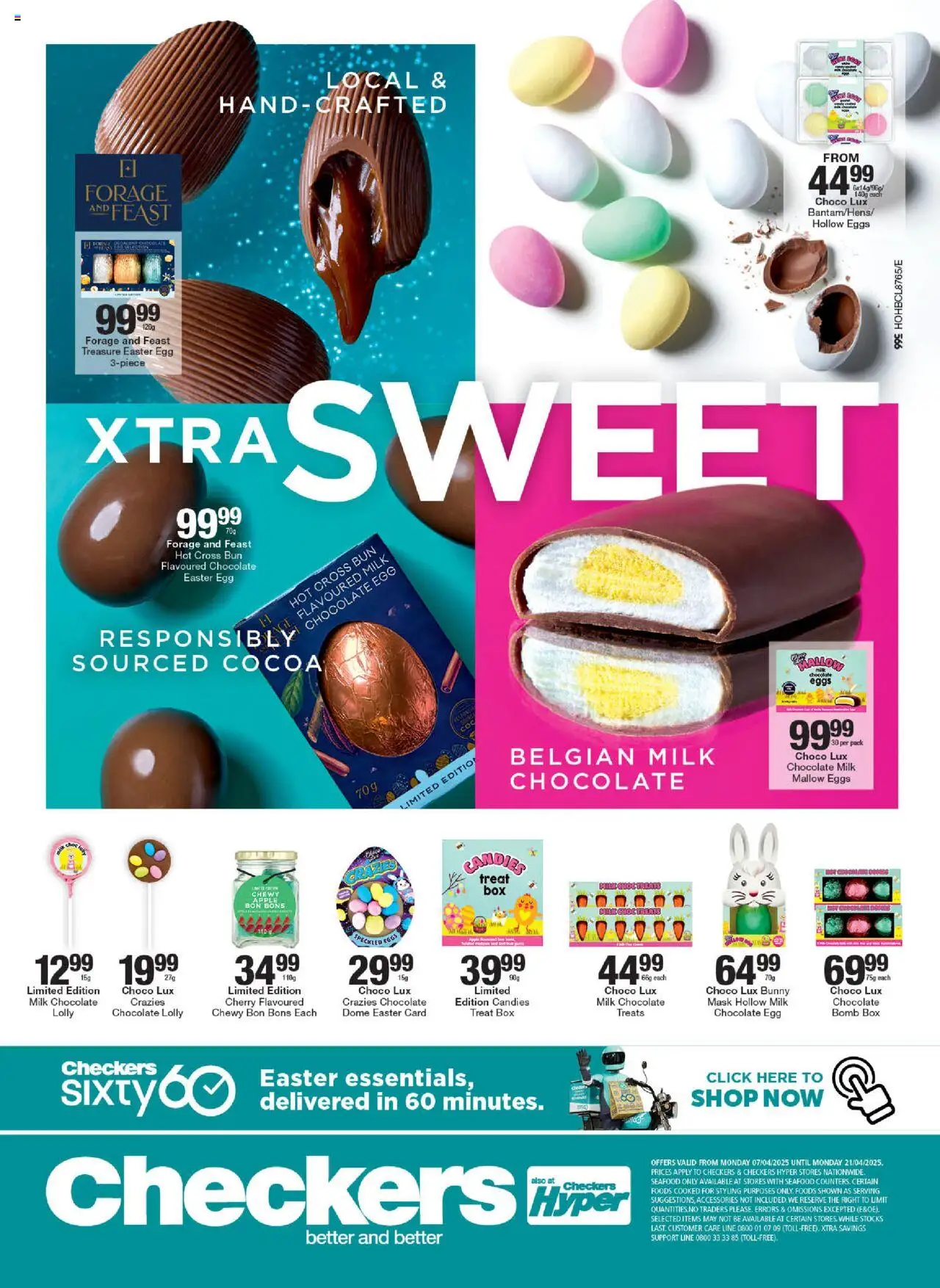 Checkers Easter Foods Promotion 07/04 - 21/04/2025 >> Catalogue - page 12