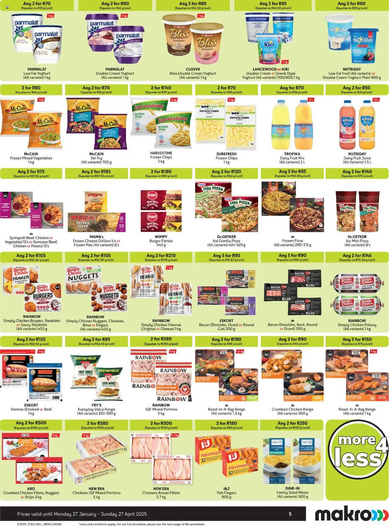 Makro More 4 Less from 27/01 - 27/04/2025 > Promotions - page 5