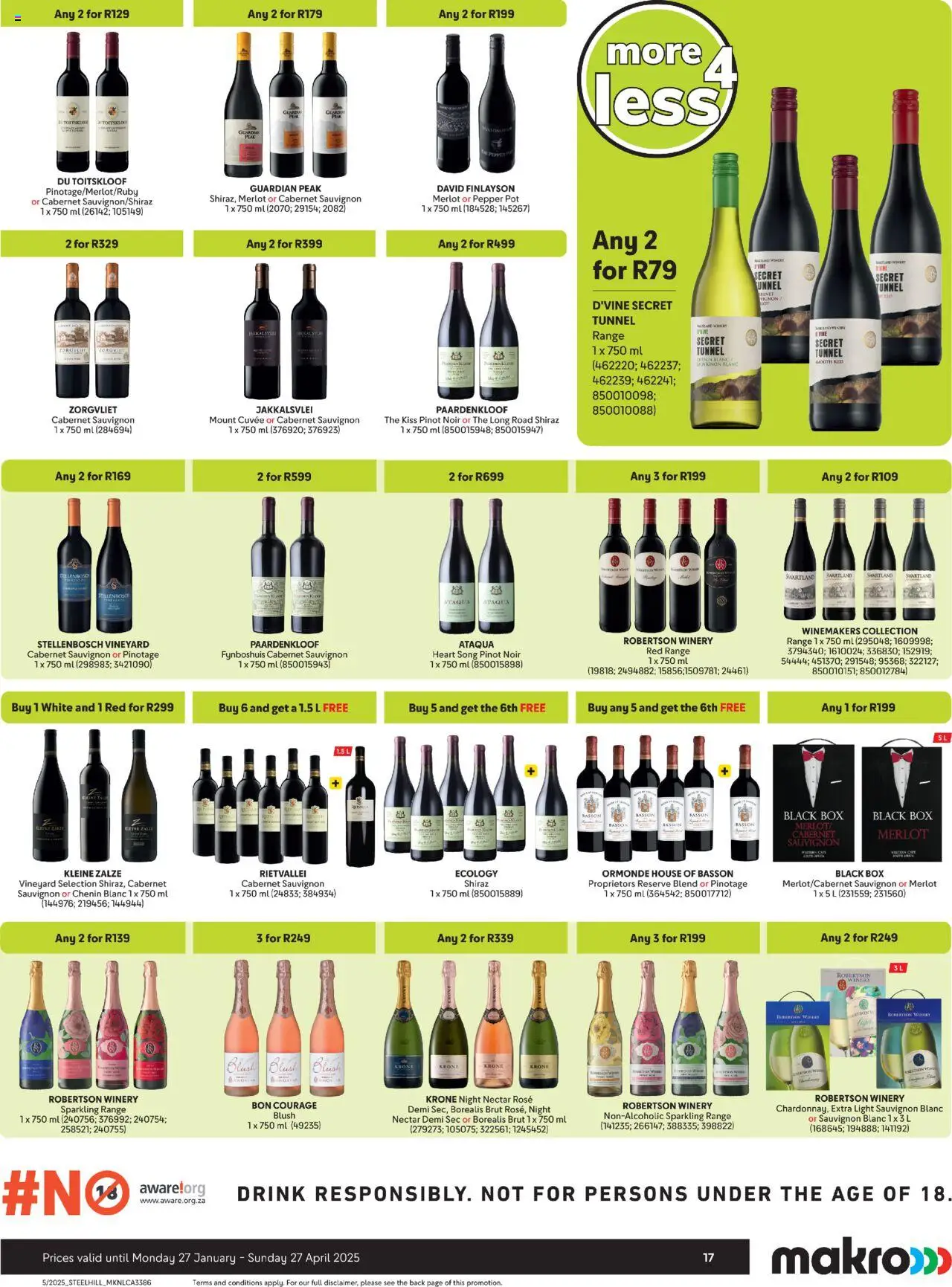 Makro More 4 Less from 27/01 - 27/04/2025 > Promotions - page 17