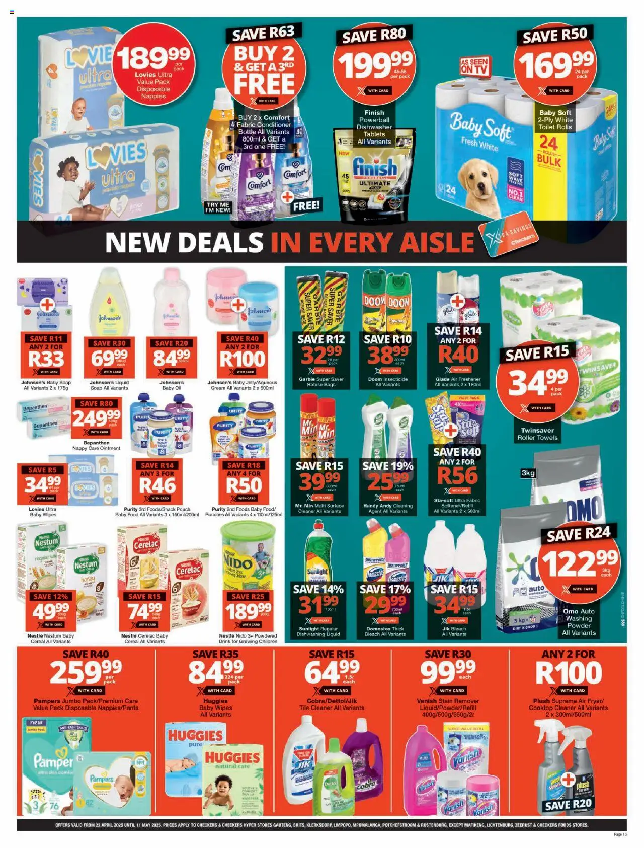 Checkers Gauteng - April Month-End Promotion 22/04 - 11/05/2025 >> Catalogue - page 13