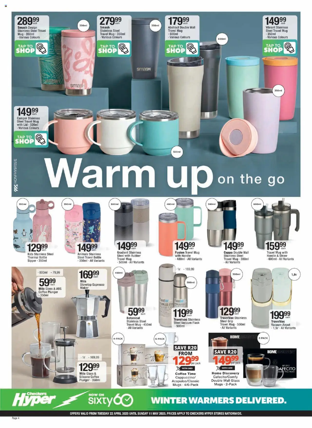 Checkers Hyper Winter Warmers Catalogue 22/04 - 11/05/2025 >> Catalogue - page 4