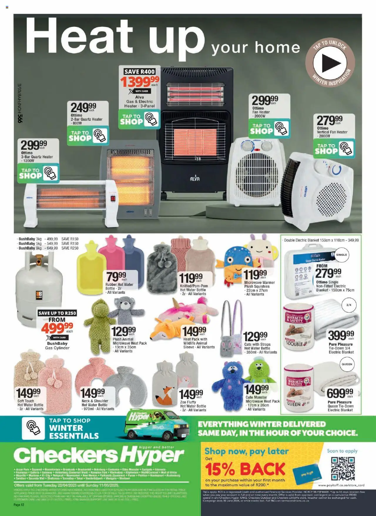 Checkers Hyper Winter Warmers Catalogue 22/04 - 11/05/2025 >> Catalogue - page 12