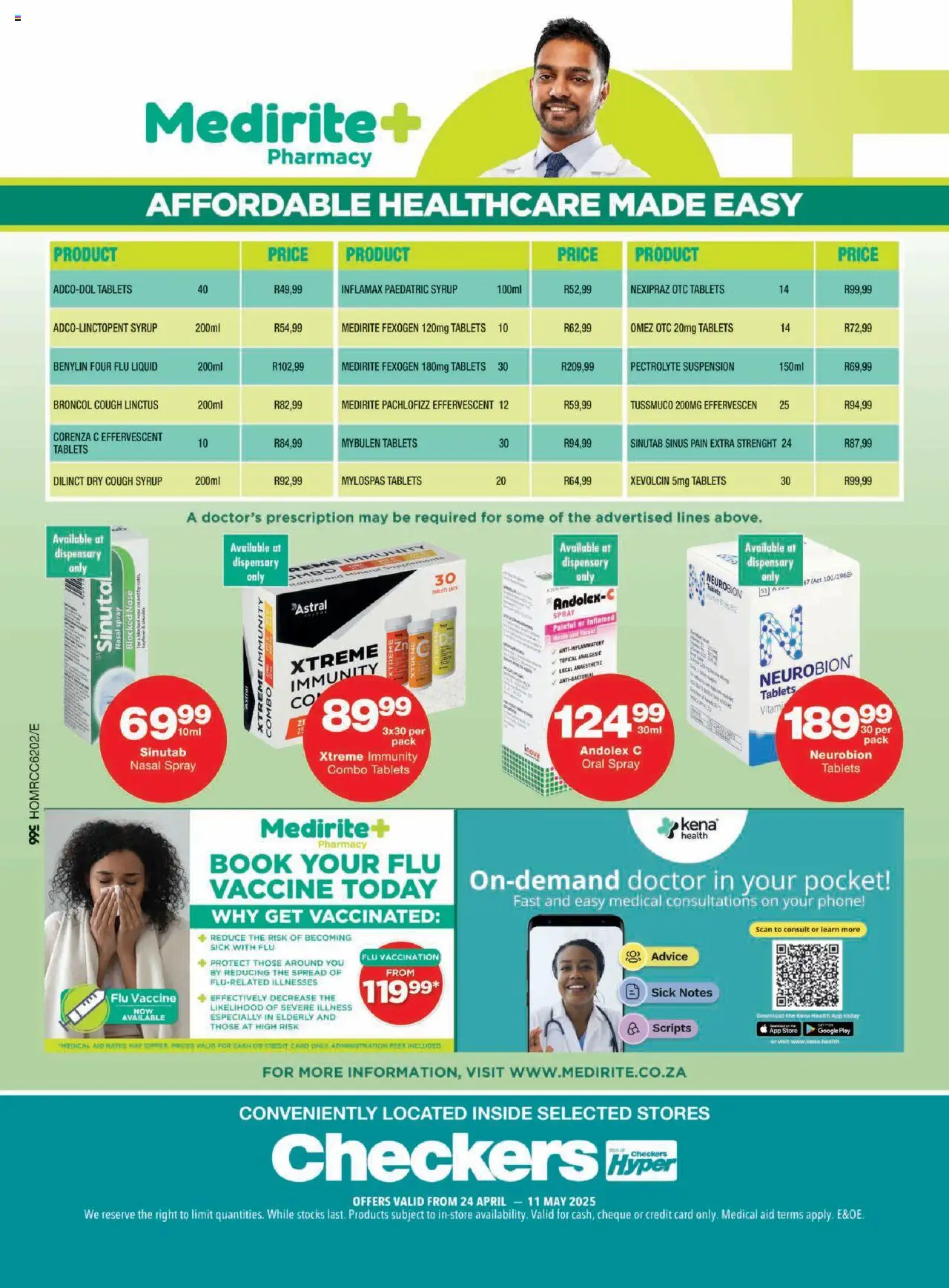 Checkers Medirite April Month-End Promotion 24/04 - 11/05/2025 >> Catalogue - page 4