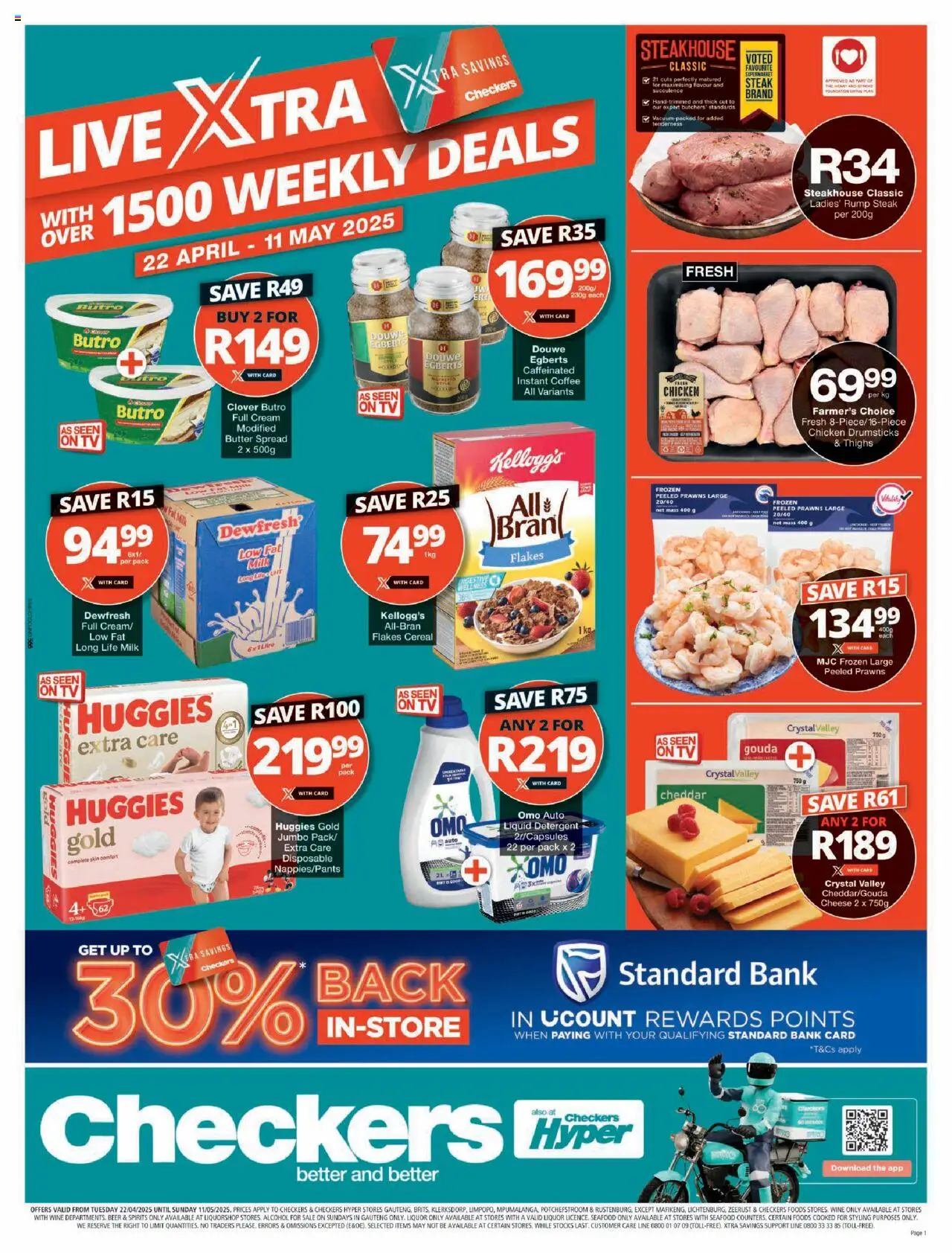 Checkers Gauteng - April Month-End Promotion 22/04 - 11/05/2025 >> Catalogue