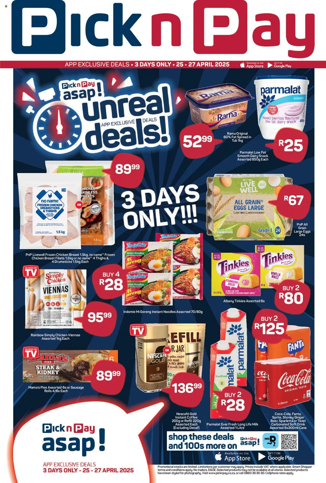 Pick n Pay Specials from 25/04 - 27/04/2025
