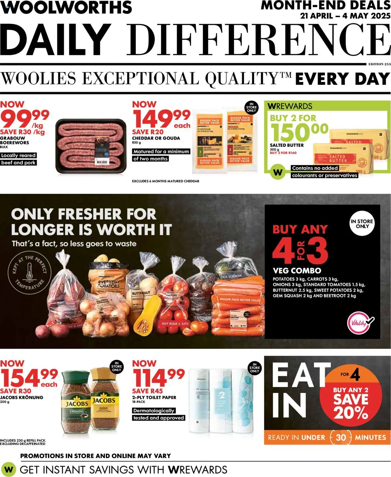 Woolworths Daily Difference - Western Cape from 21/04 - 04/05/2025