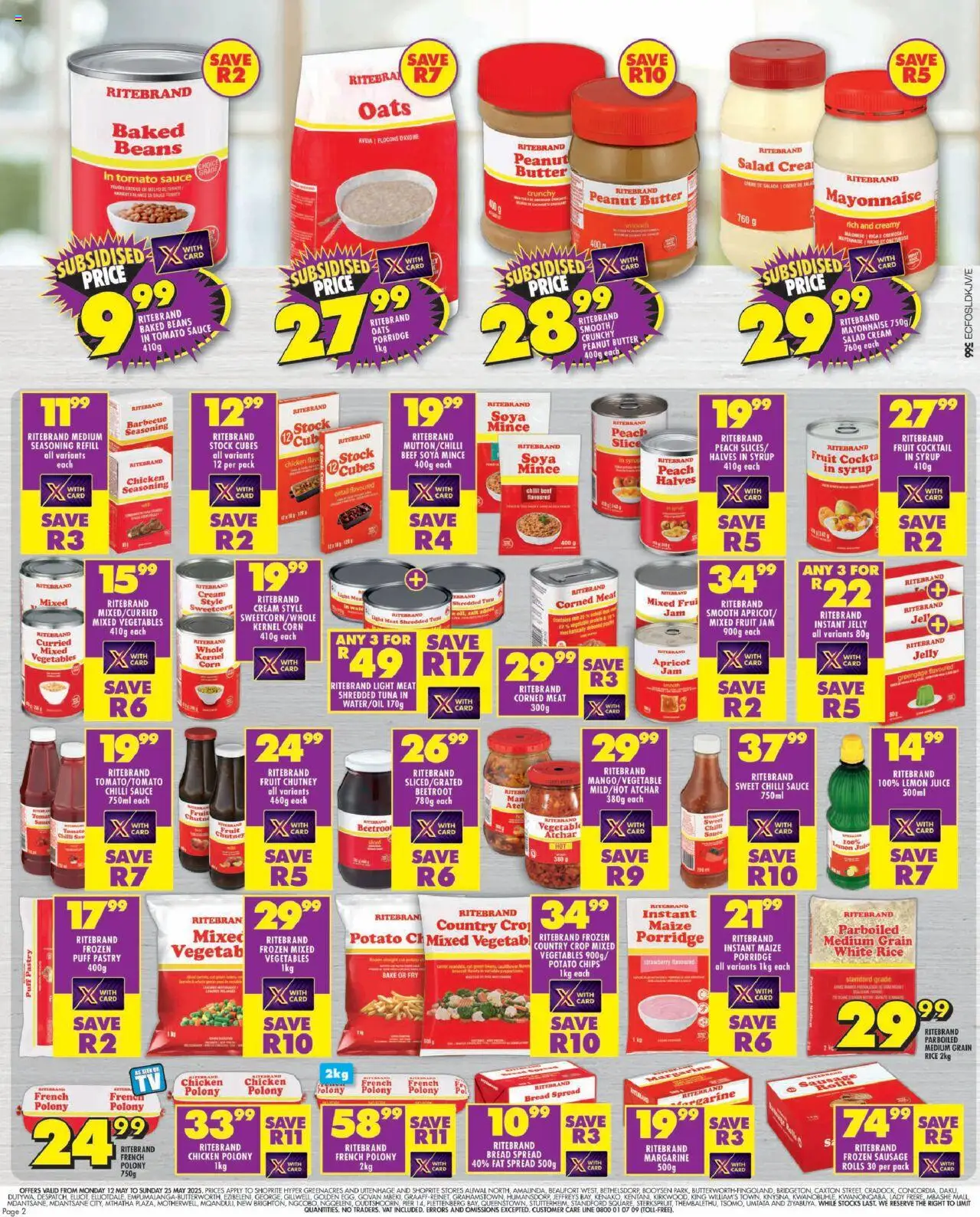 Shoprite Eastern Cape - Ritebrand Savings 12/05 - 25/05/2025 >> Catalogue - page 2