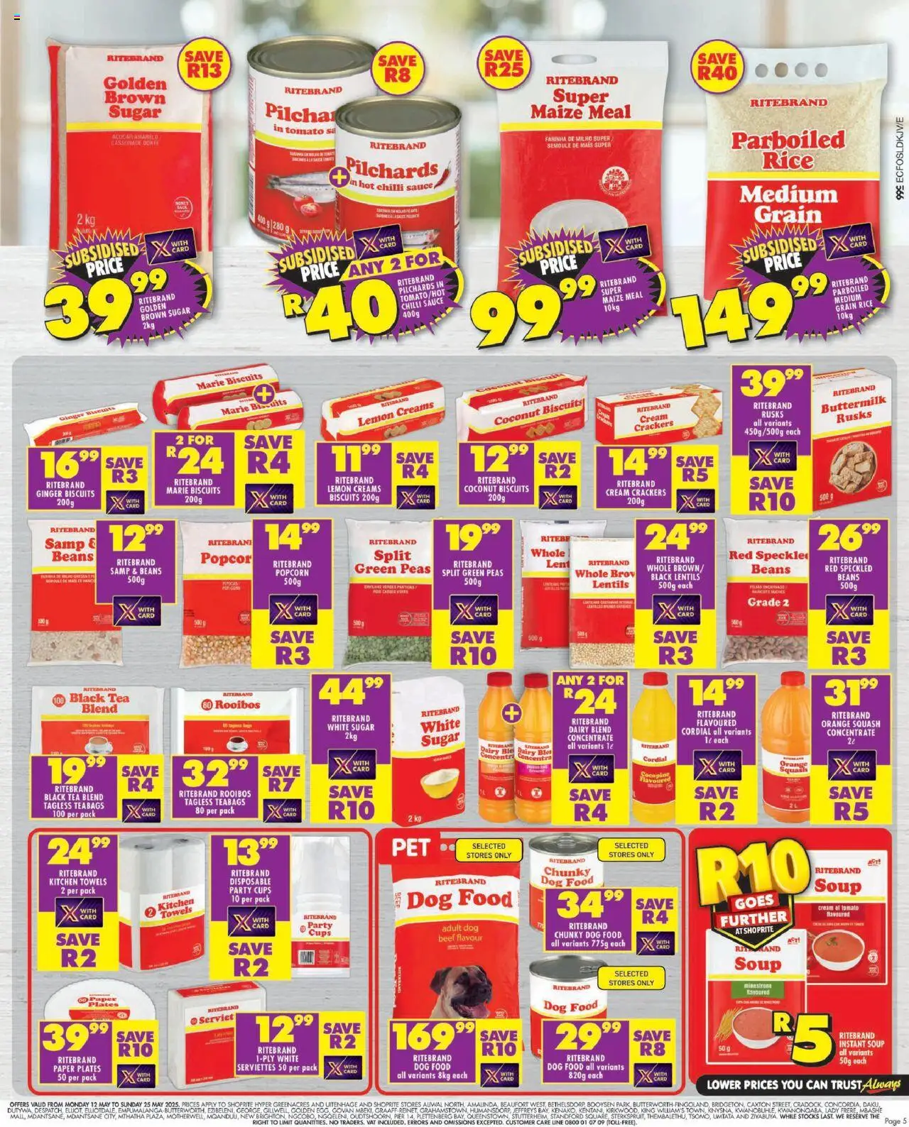 Shoprite Eastern Cape - Ritebrand Savings 12/05 - 25/05/2025 >> Catalogue - page 5