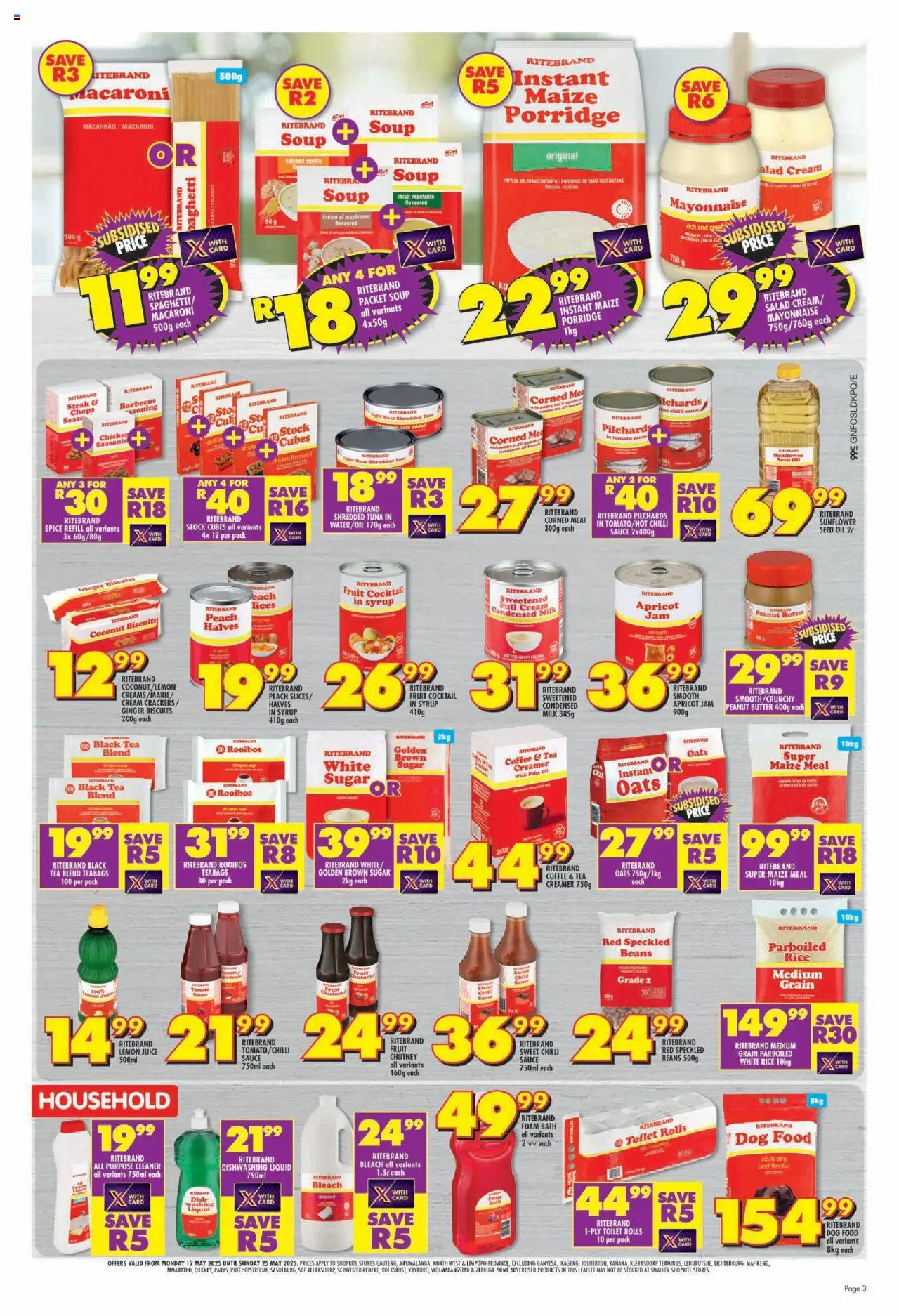 Shoprite Gauteng - Ritebrand Savings 12/05 - 25/05/2025 >> Catalogue - page 3