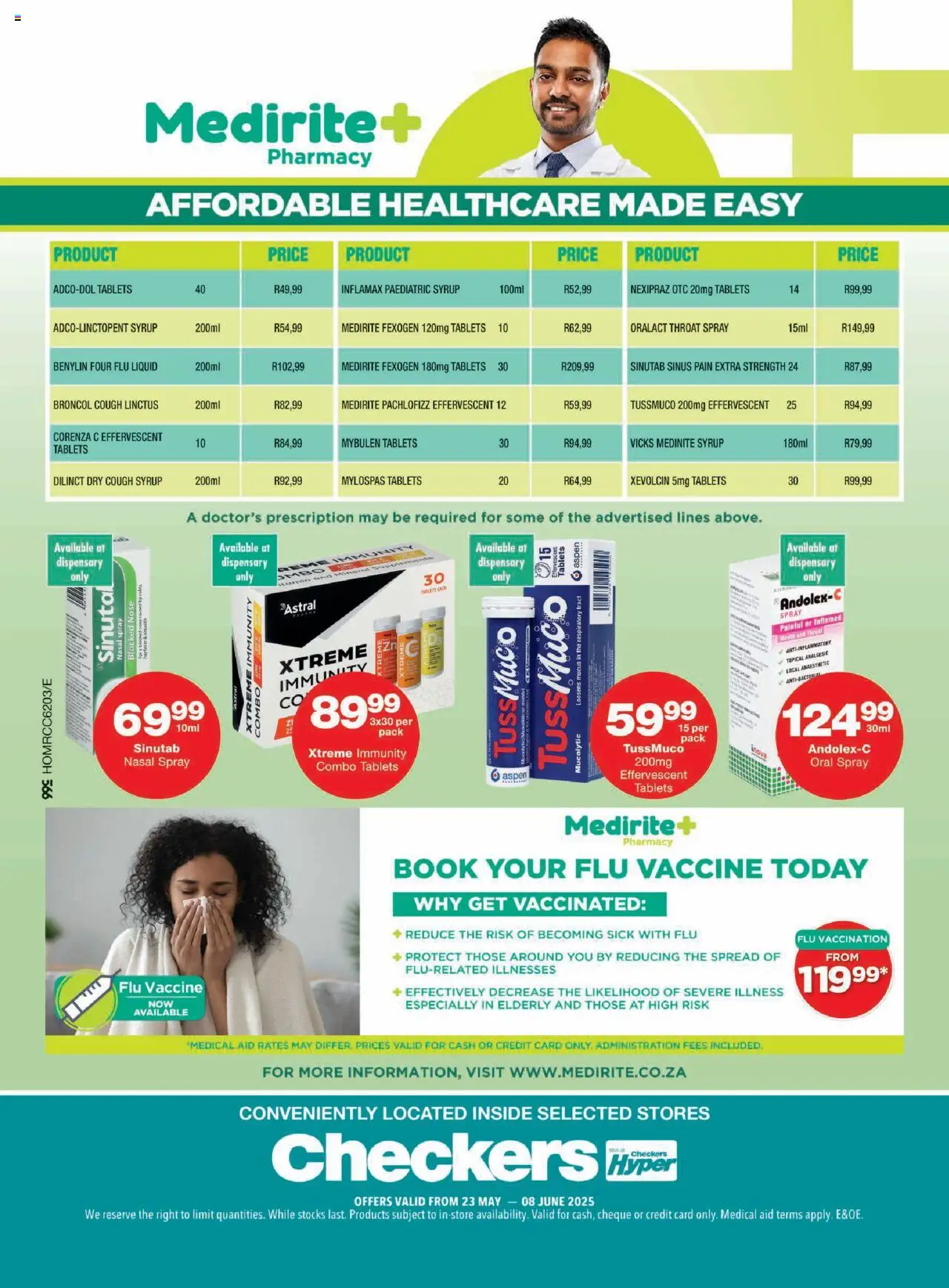 Checkers Medirite May Month-End Promotion 23/05 - 08/06/2025 >> Catalogue - page 4