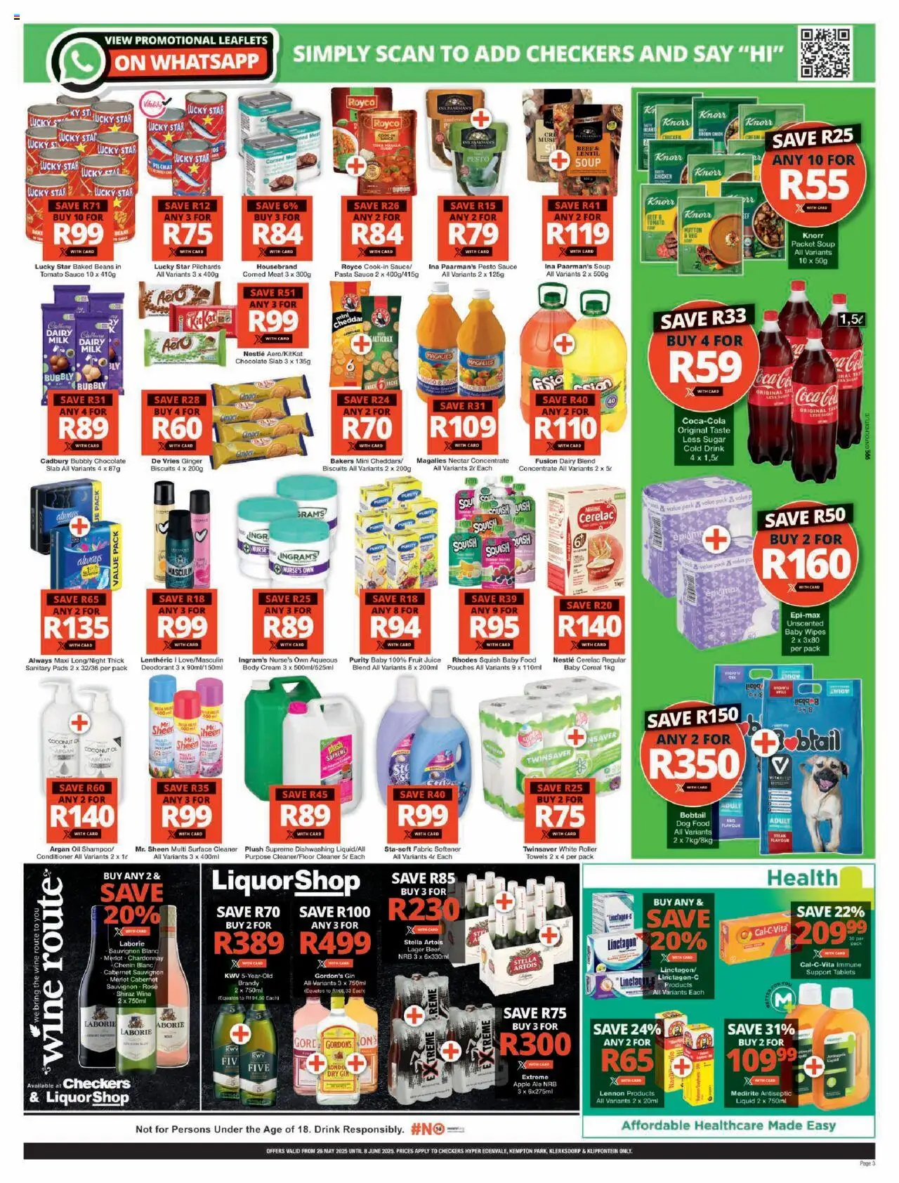 Checkers Gauteng - Hyper May Month-End Promotion Selected Stores 26/05 - 08/06/2025 >> Catalogue - page 3
