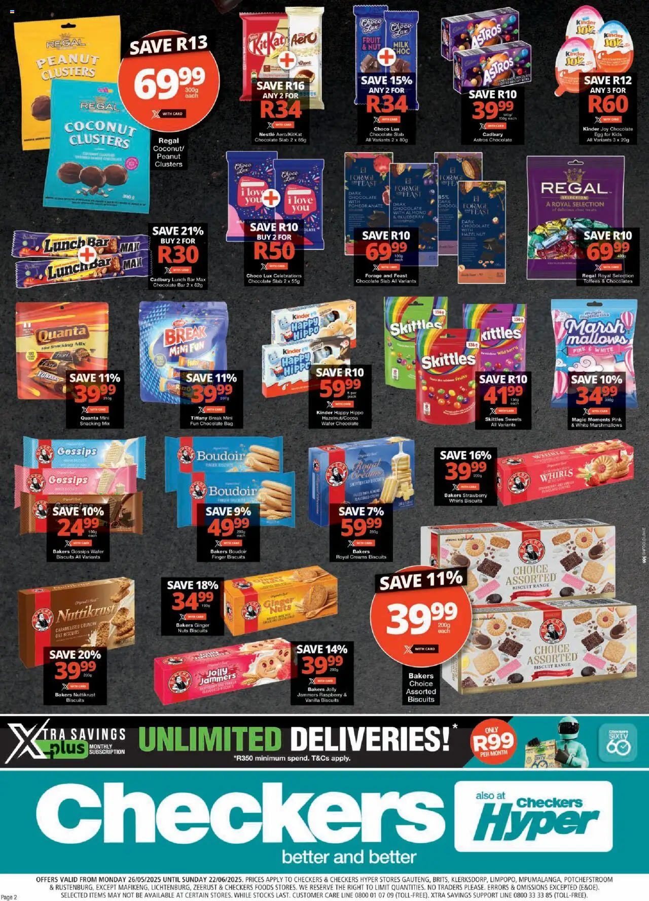 Checkers Gauteng - Chocolate Promotion 26/05 - 08/06/2025 >> Catalogue - page 2
