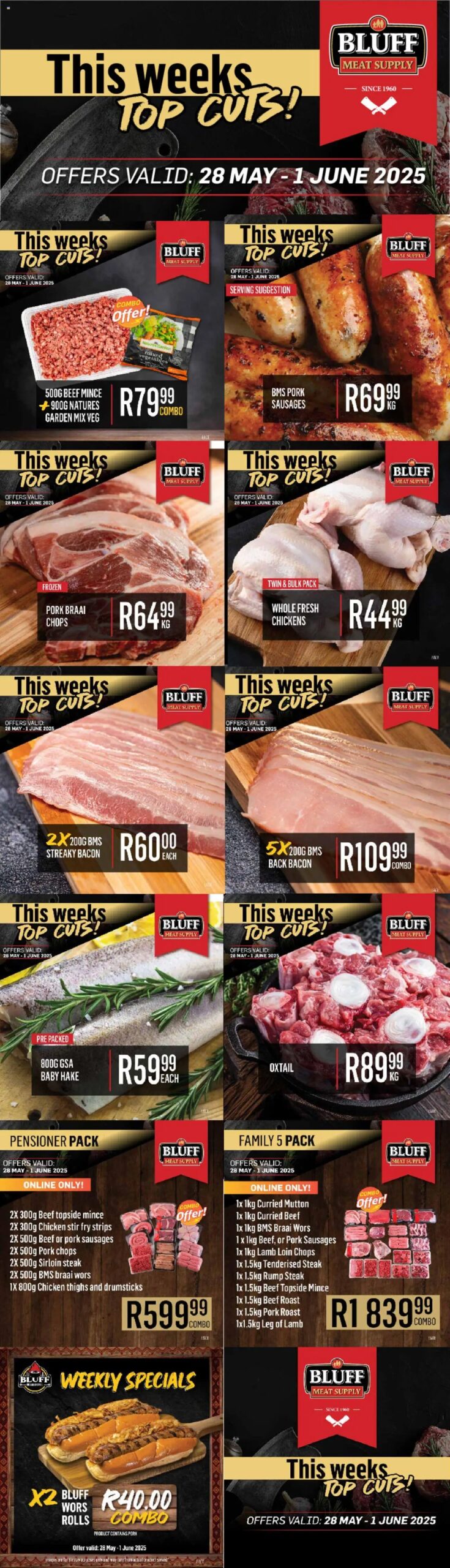Bluff Meat Supply This week's TOP cuts! from 28/05 - 01/06/2025