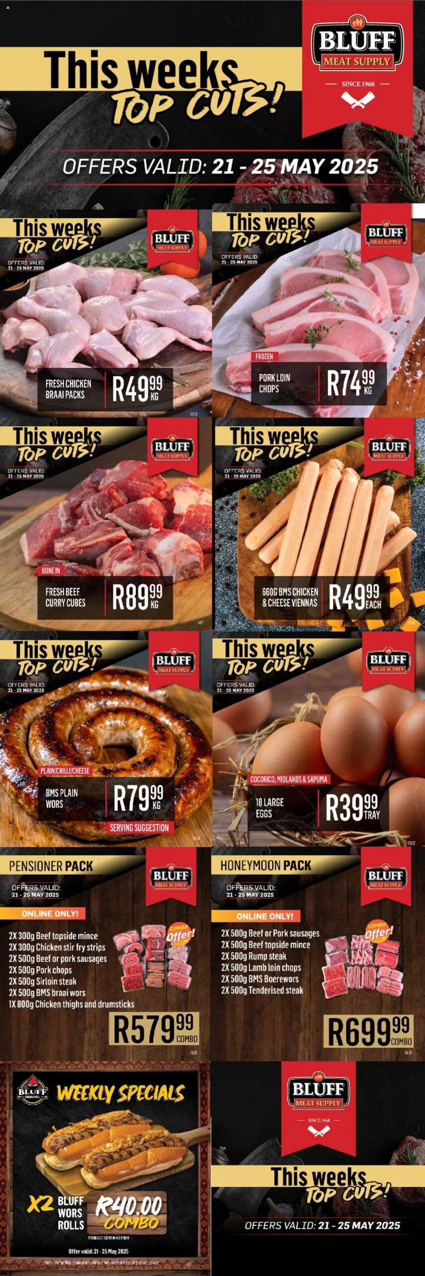 Bluff Meat Supply This week's top cuts! from 21/05 - 25/05/2025