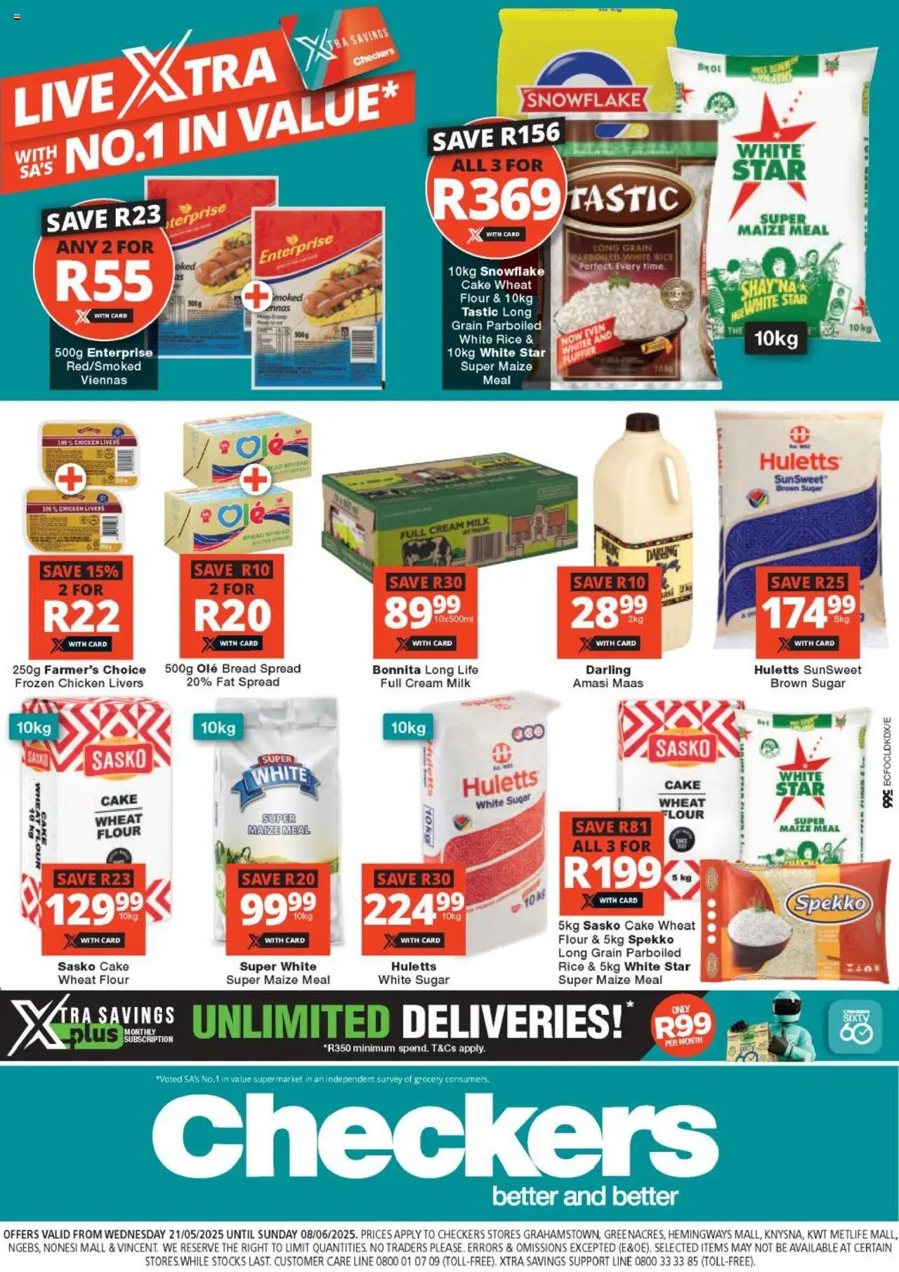 Checkers Eastern Cape - Xtra Savings 21/05 - 08/06/2025