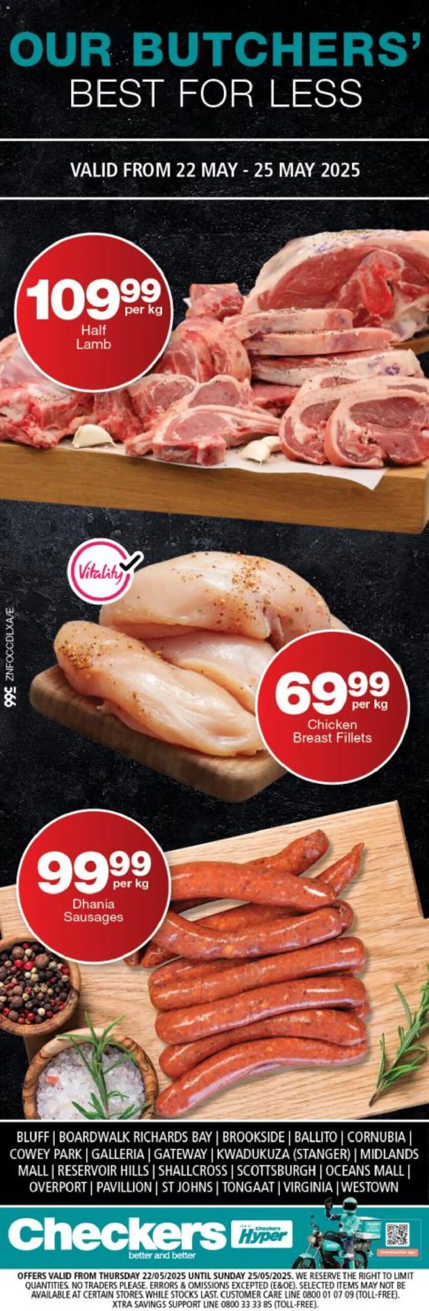 Checkers KwaZulu-Natal - Butchery Promotion 22/05 - 25/05/2025