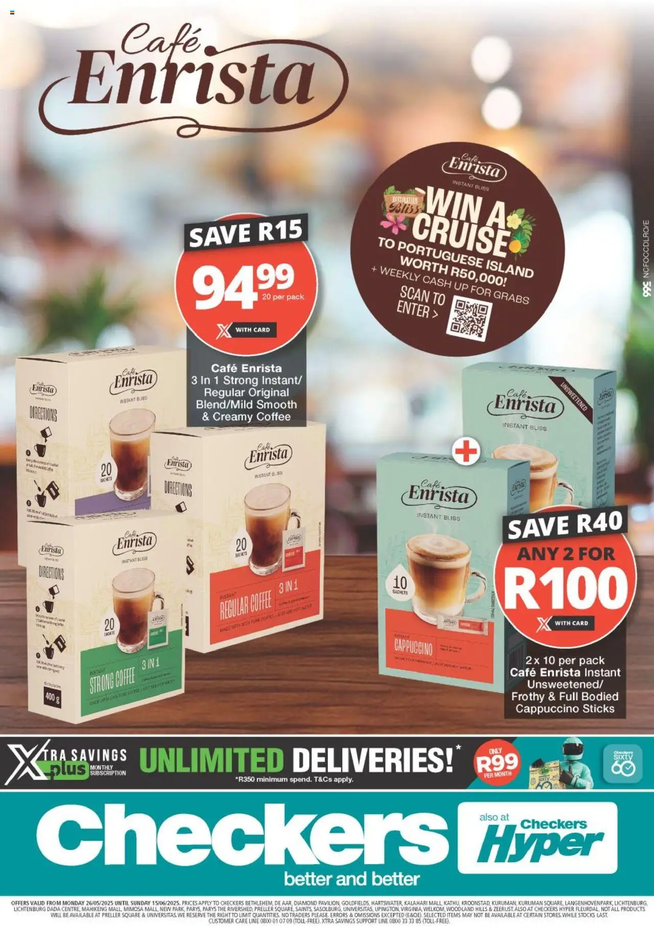 Checkers Northern Cape - Enrista Promotion 26/05 - 15/06/2025