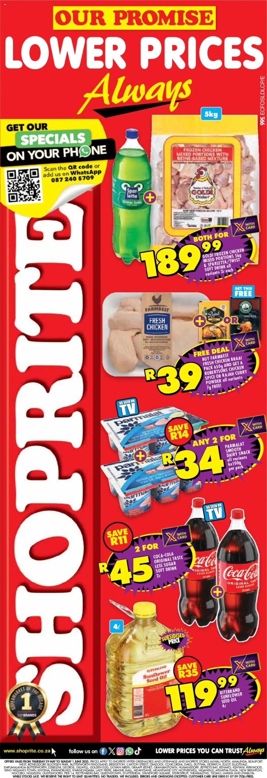 Shoprite Eastern Cape - Our Promise Exclusive 29/05 - 01/06/2025