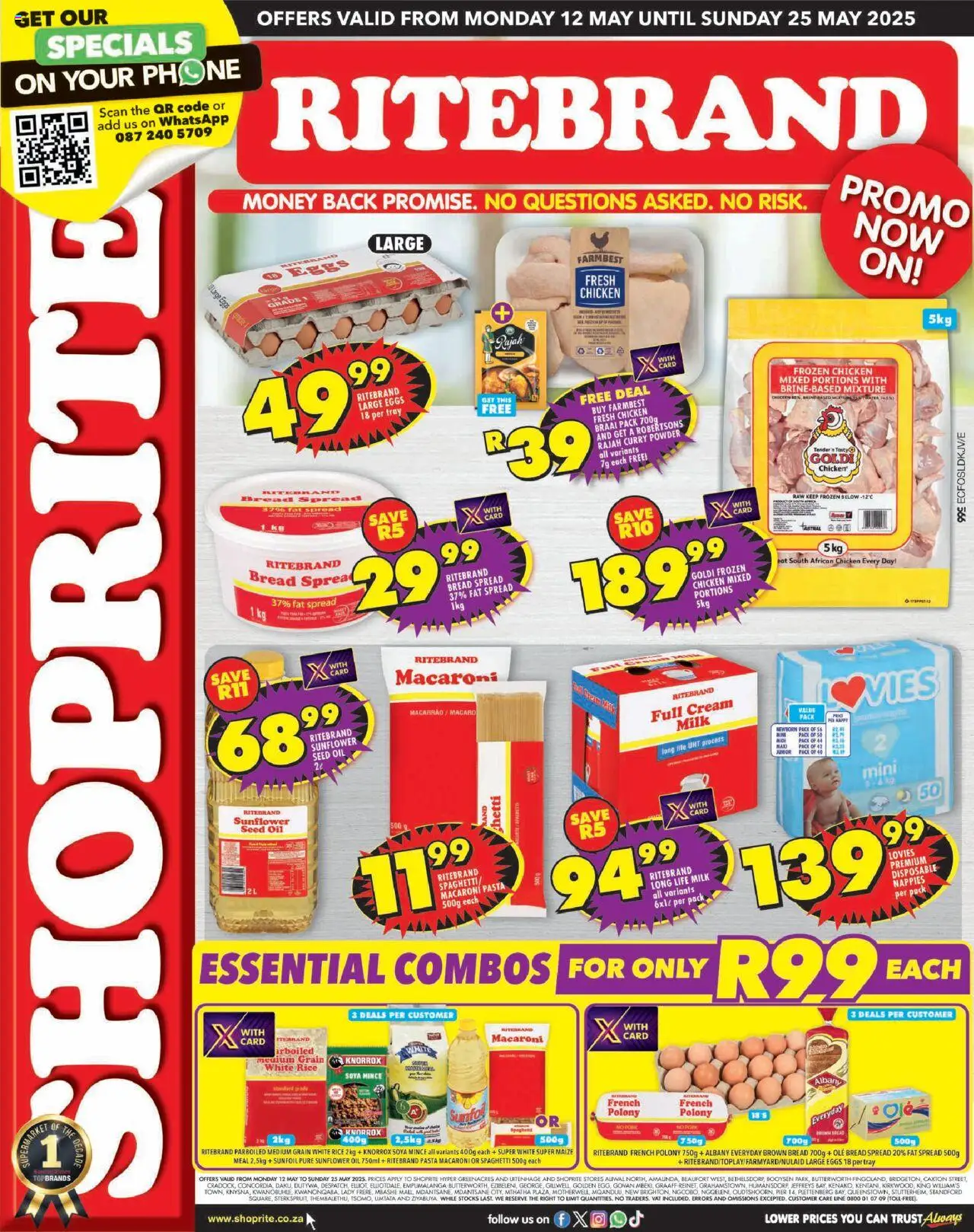 Shoprite Eastern Cape - Ritebrand Savings 12/05 - 25/05/2025 >> Catalogue