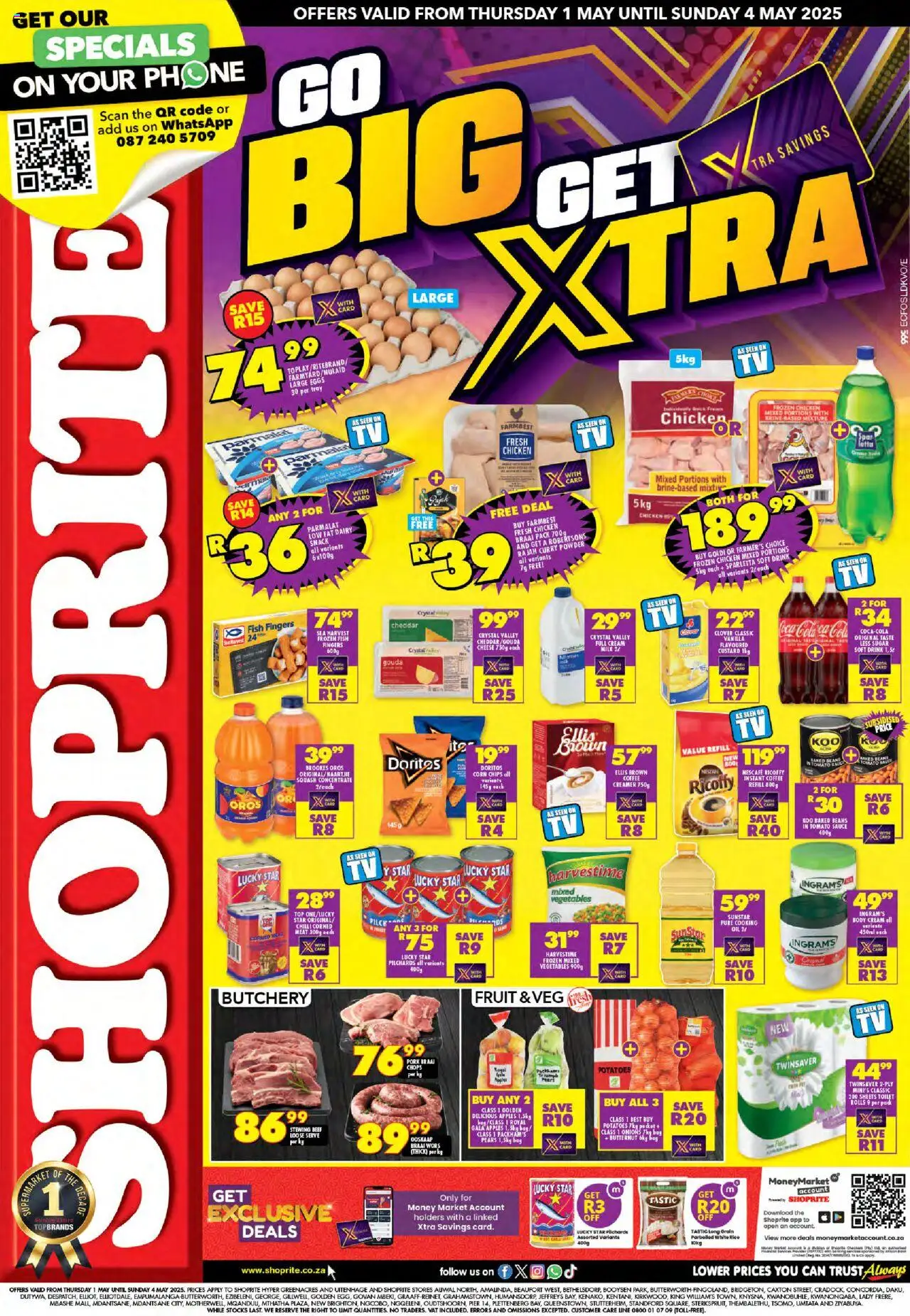 Shoprite Eastern Cape - Xtra Savings 01/05 - 04/05/2025