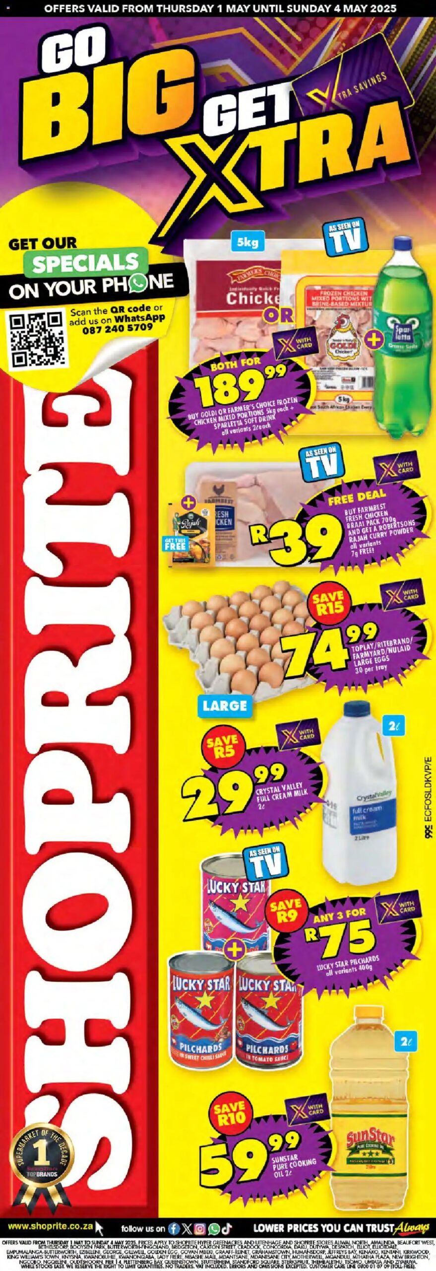 Shoprite Eastern Cape - Xtra Savings Exclusive 01/05 - 04/05/2025