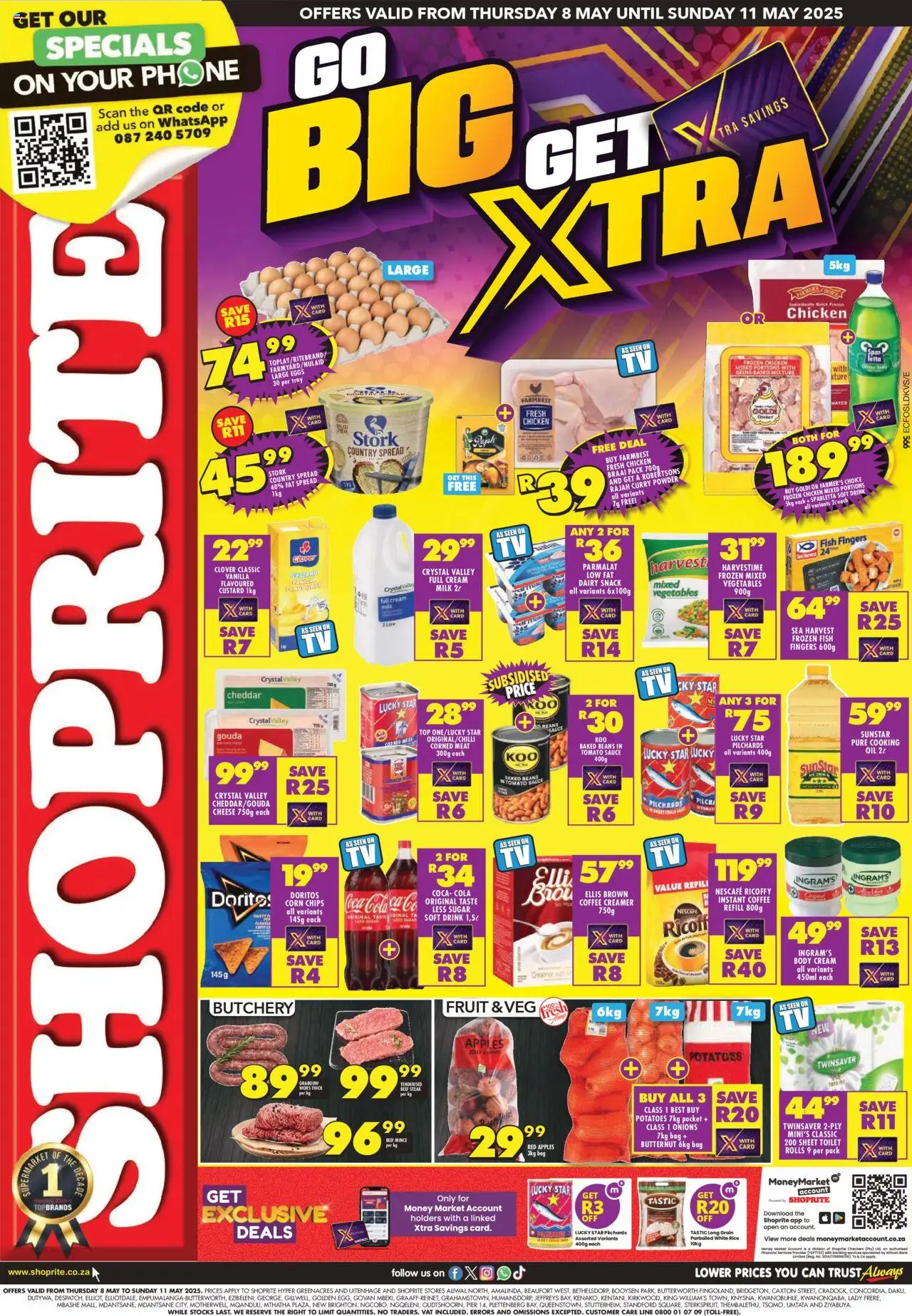 Shoprite Eastern Cape - Xtra Savings Go Big 08/05 - 11/05/2025 >> Catalogue