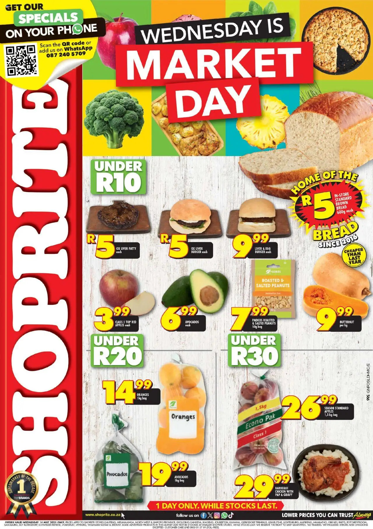 Shoprite Gauteng - Market Day Deals 14/05 - 14/05/2025 >> Catalogue