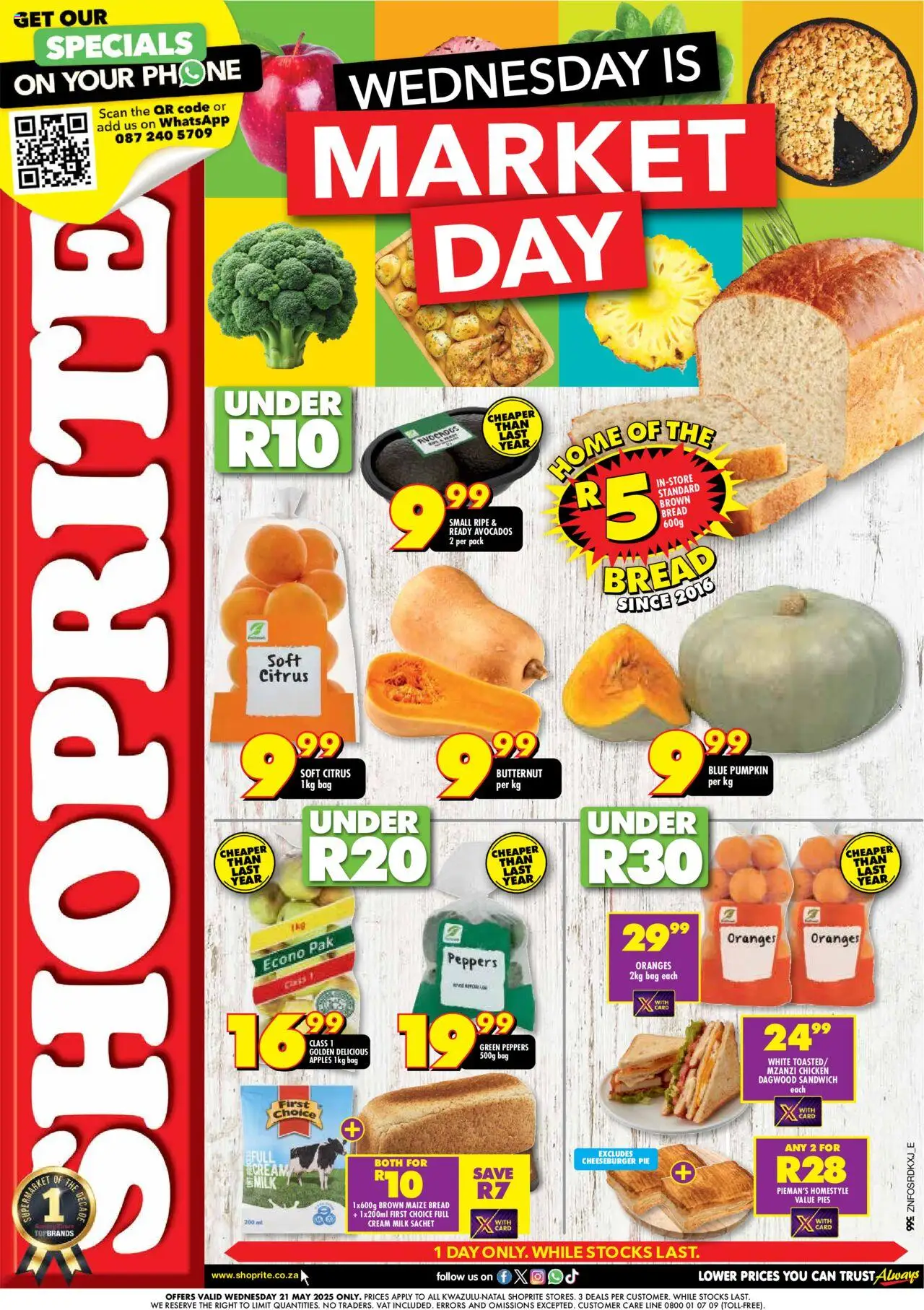 Shoprite KwaZulu-Natal - Market Day 21/05 - 21/05/2025