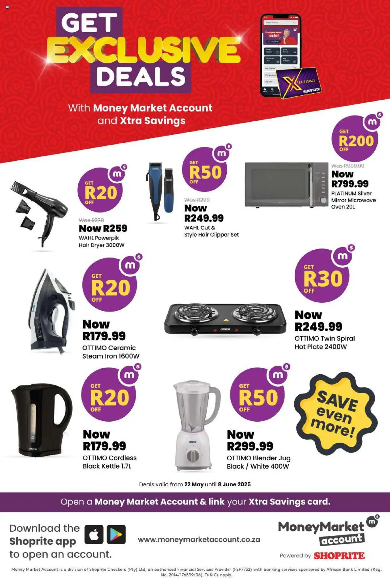Shoprite Money Market Exclusive Deals 22/05 - 08/06/2025