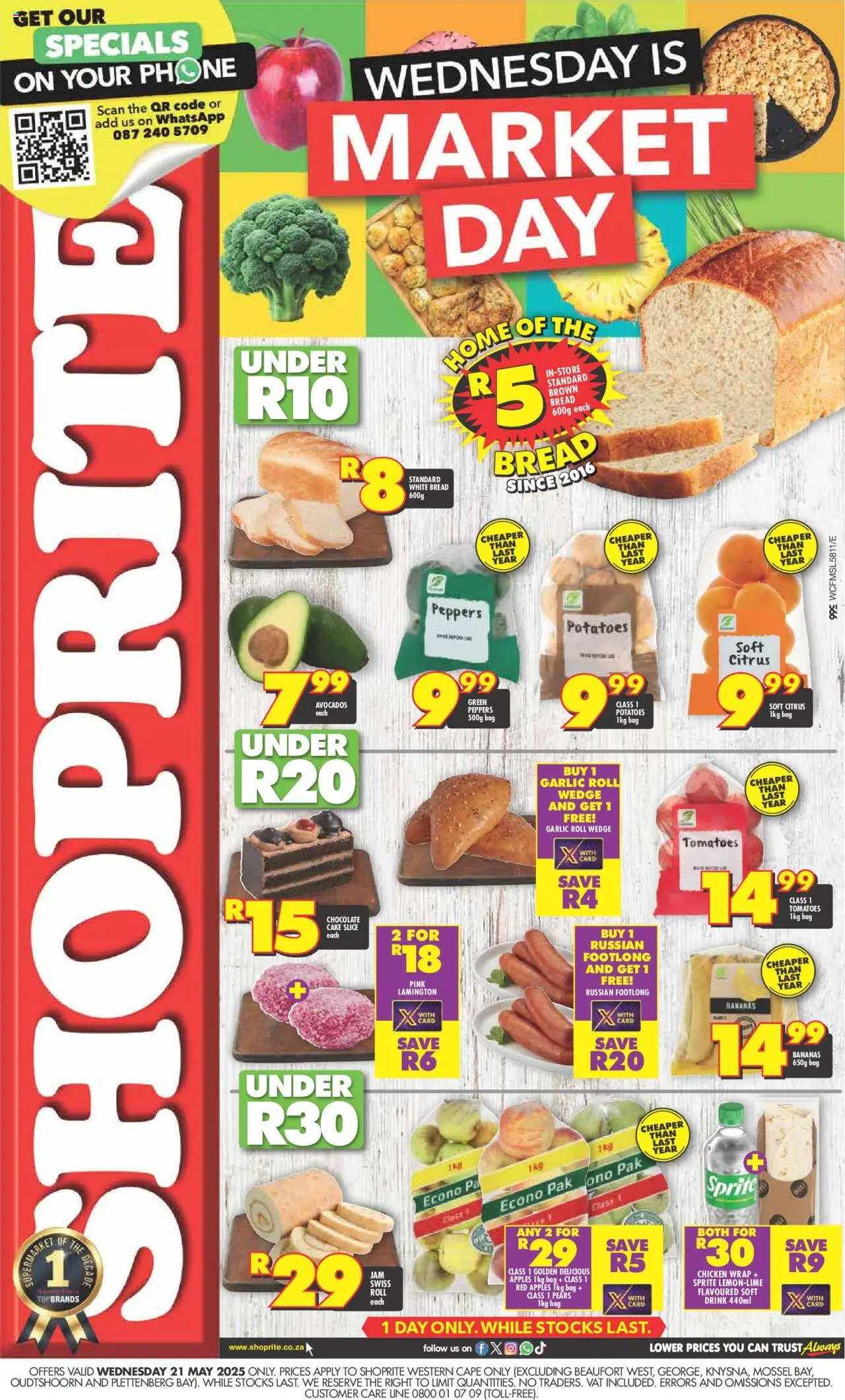 Shoprite Western Cape - Market Day 21/05 - 21/05/2025