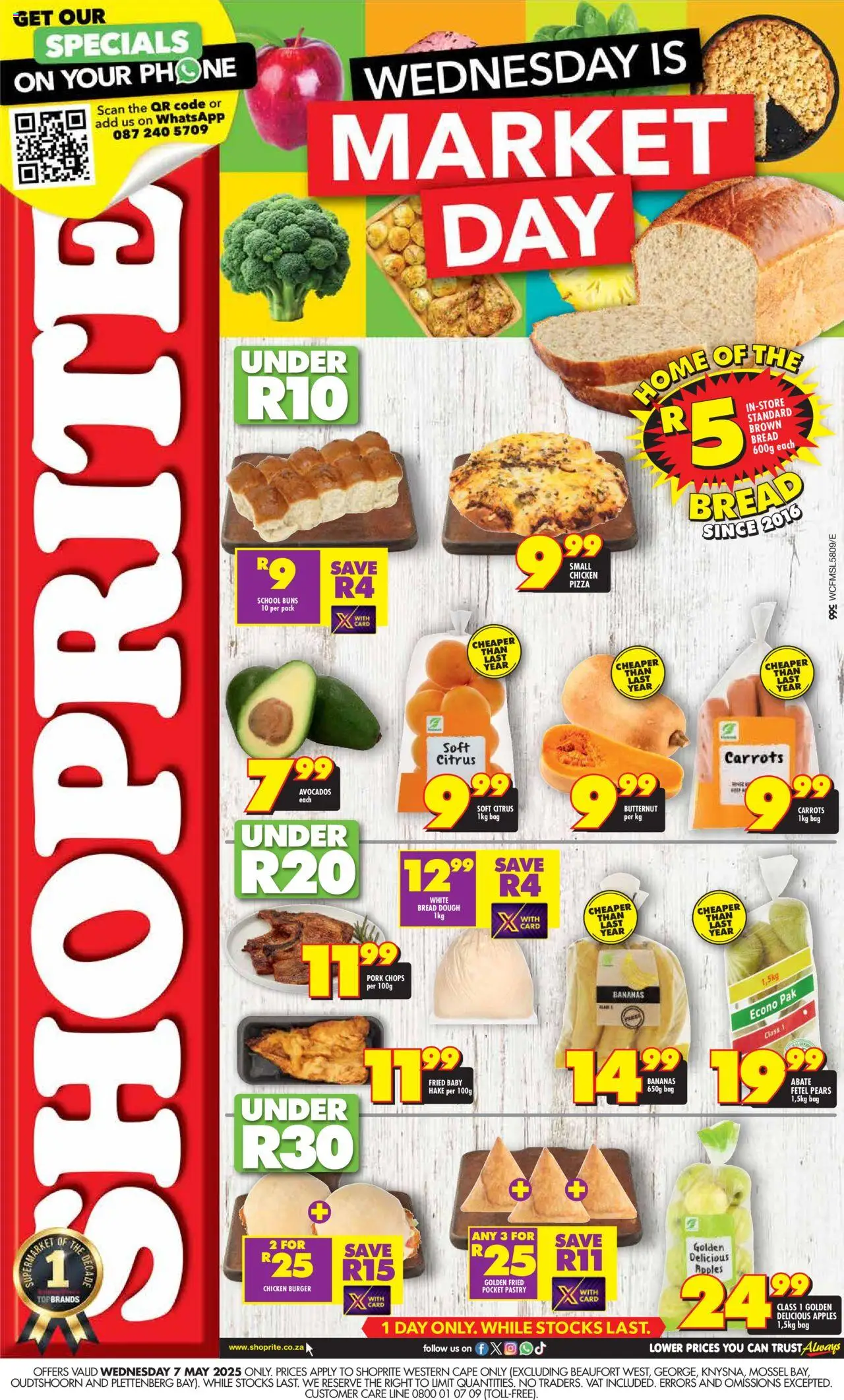 Shoprite Western Cape - Market Day Deals 07/05 - 07/05/2025 >> Catalogue