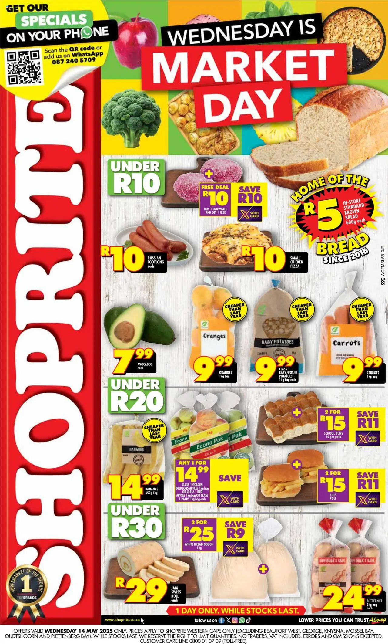 Shoprite Western Cape - Market Day Deals 14/05 - 14/05/2025