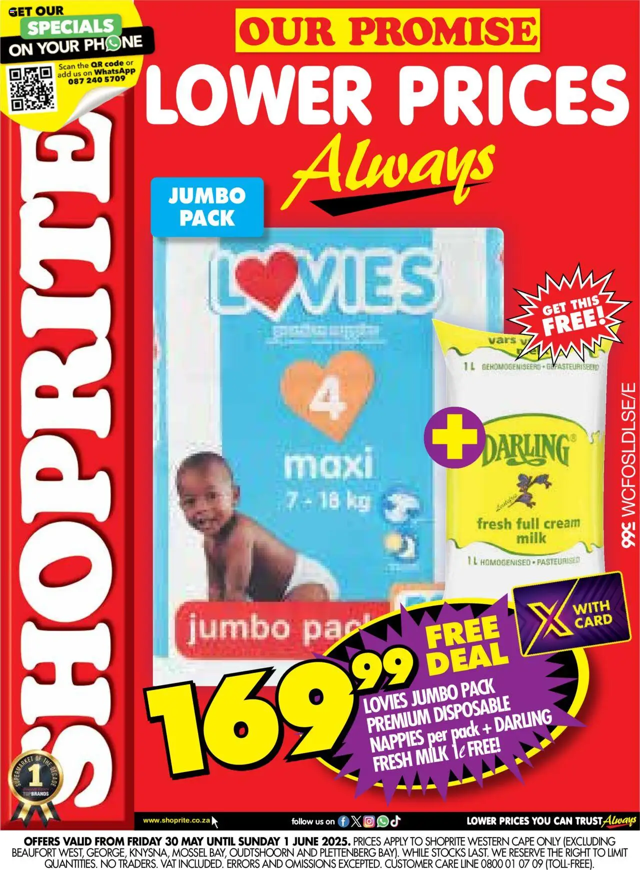 Shoprite Western Cape - Our Promise Lovies 30/05 - 01/06/2025