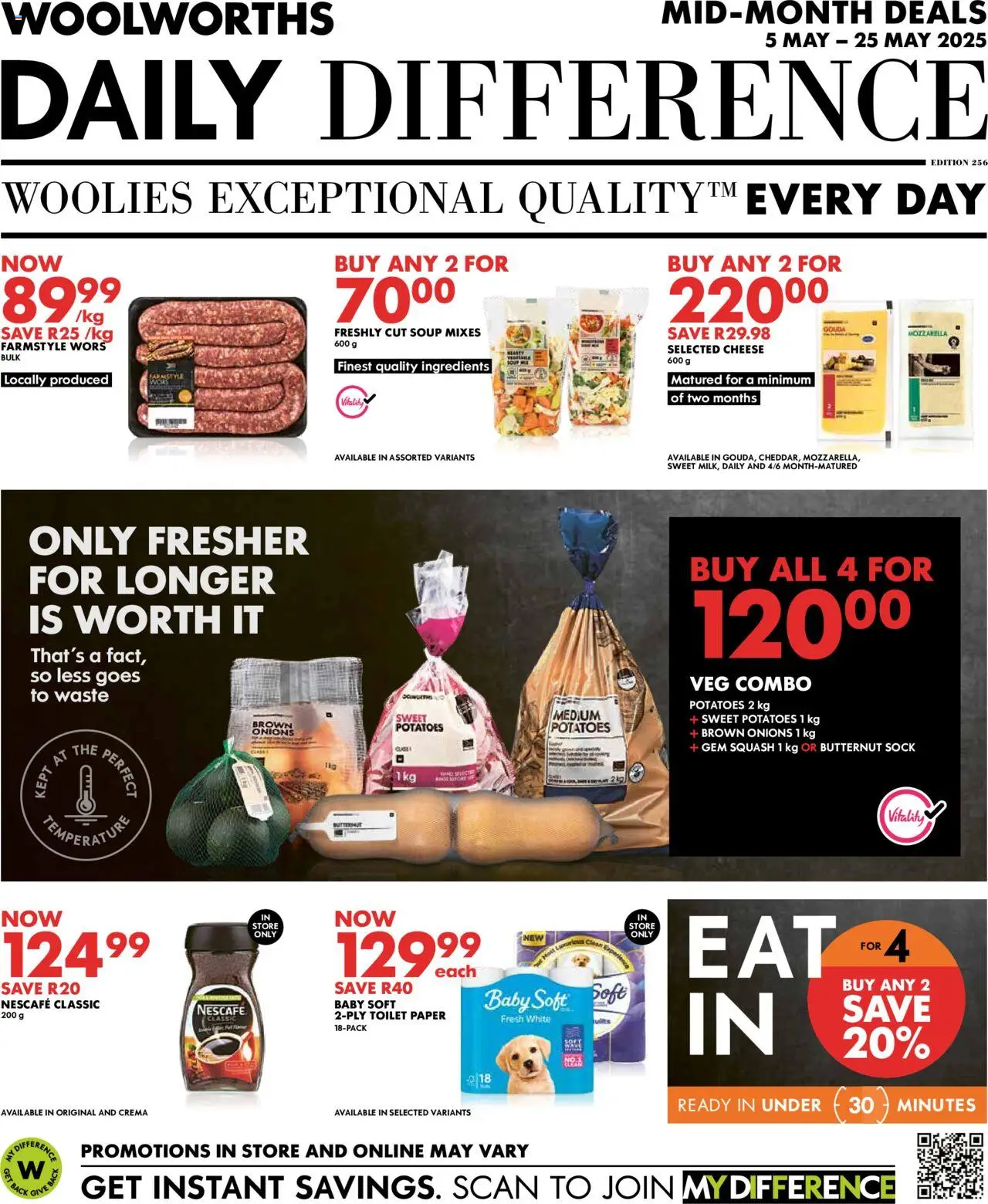 Woolworths Daily Difference - Gauteng from 05/05 - 25/05/2025