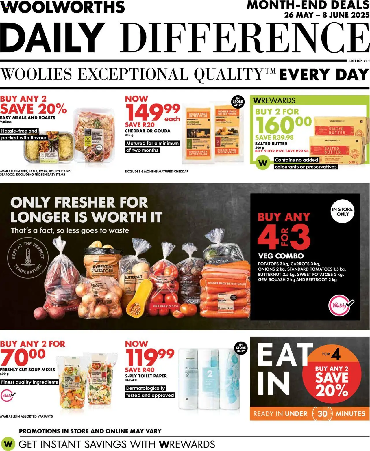 Woolworths Daily Difference - Gauteng from 26/05 - 08/06/2025