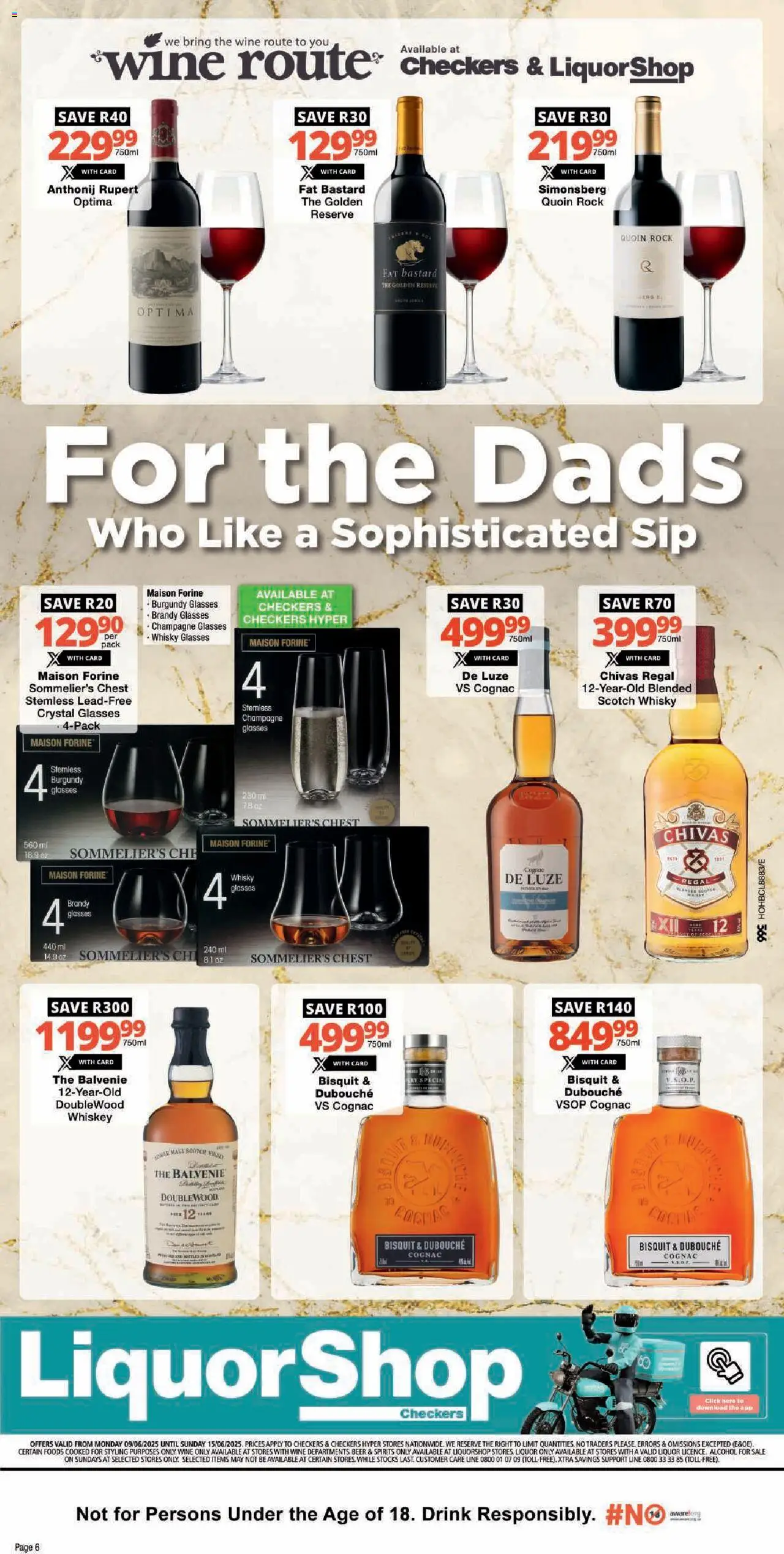 Checkers Father's Day Promotion 09/06 - 15/06/2025 >> Catalogue - page 6