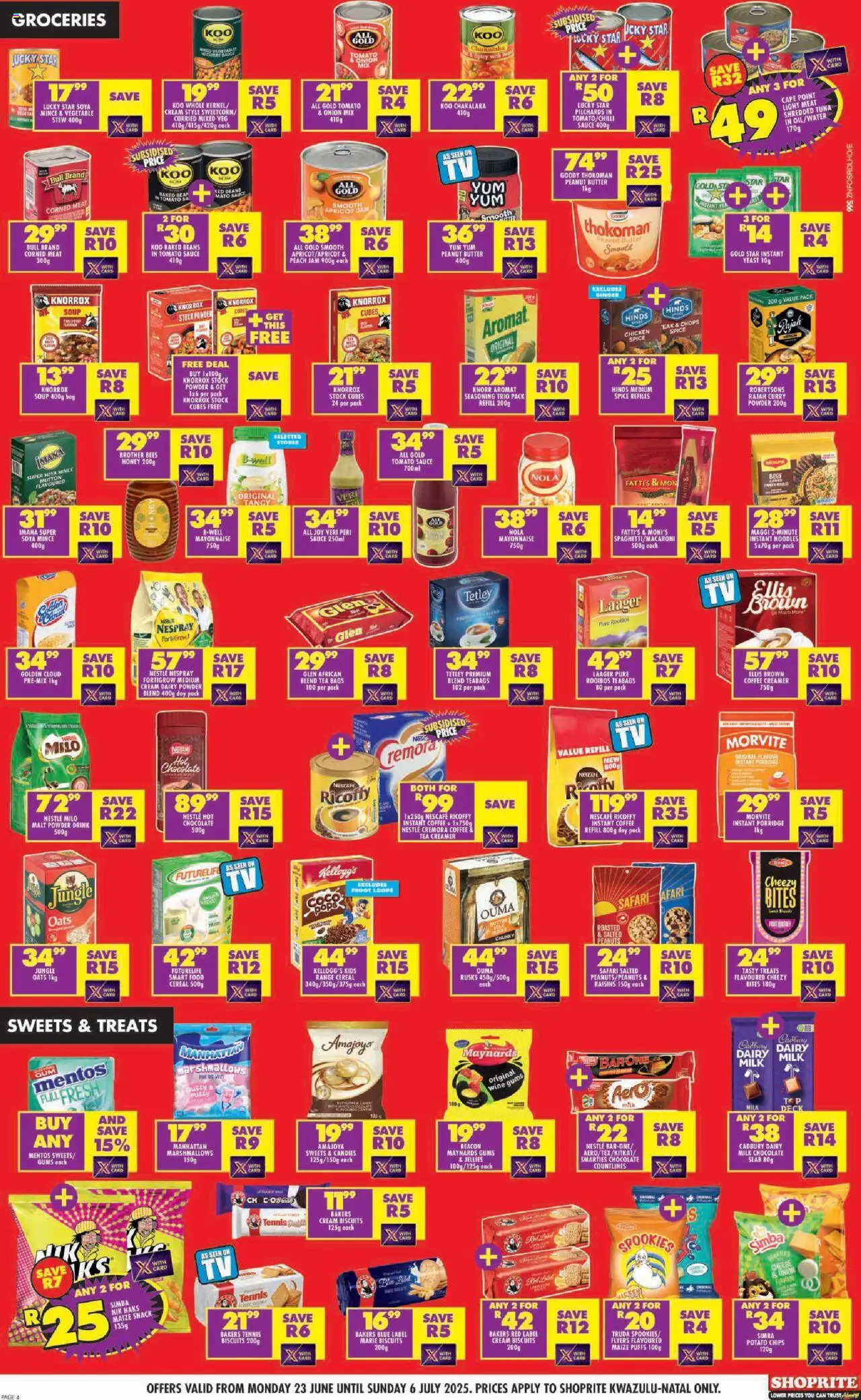 Shoprite Specials 23/06 - 06/07/2025 >> Catalogue - page 4