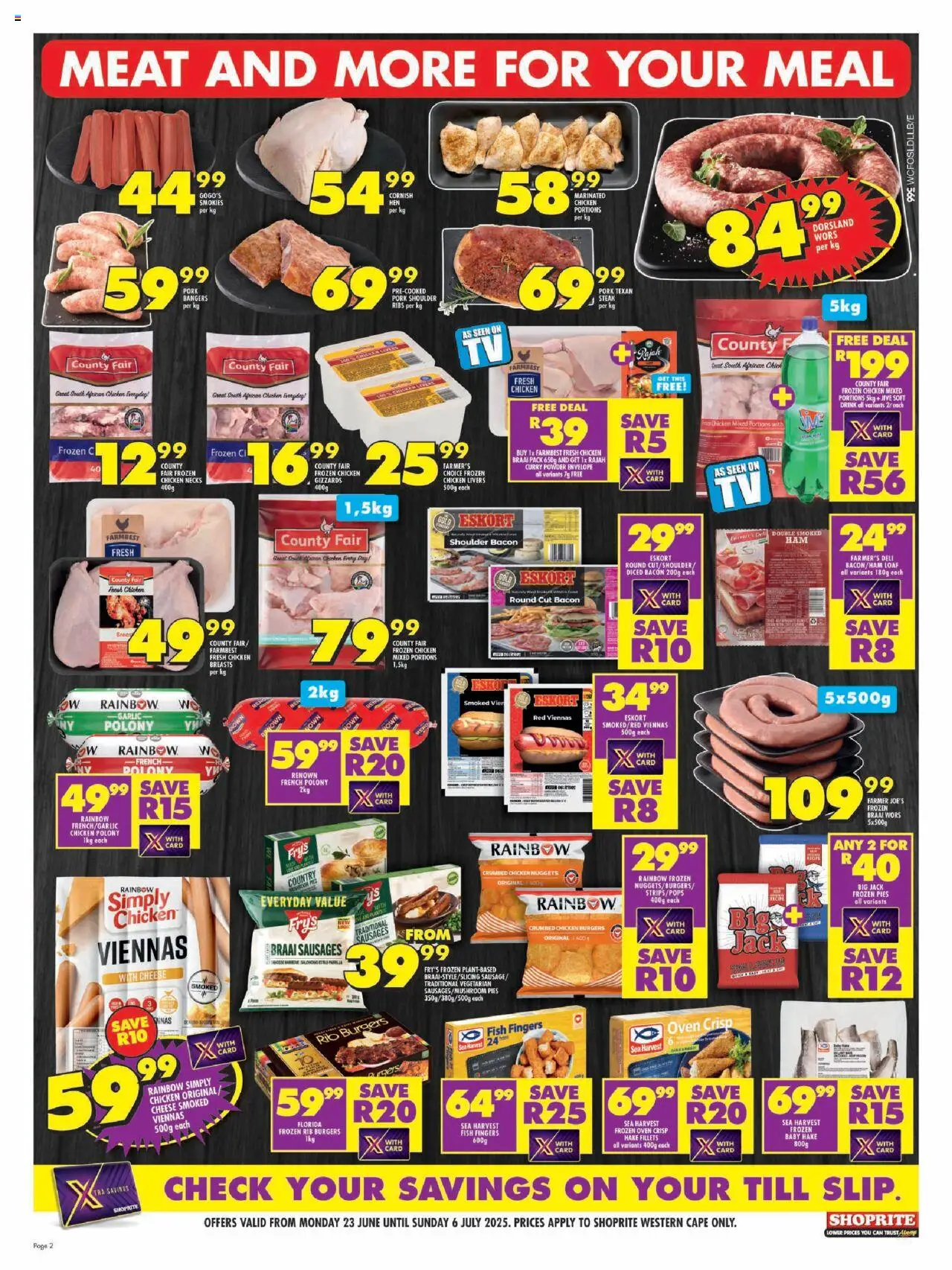 Shoprite Western Cape - Xtra Savings Exclusive 23/06 - 06/07/2025 >> Catalogue - page 2