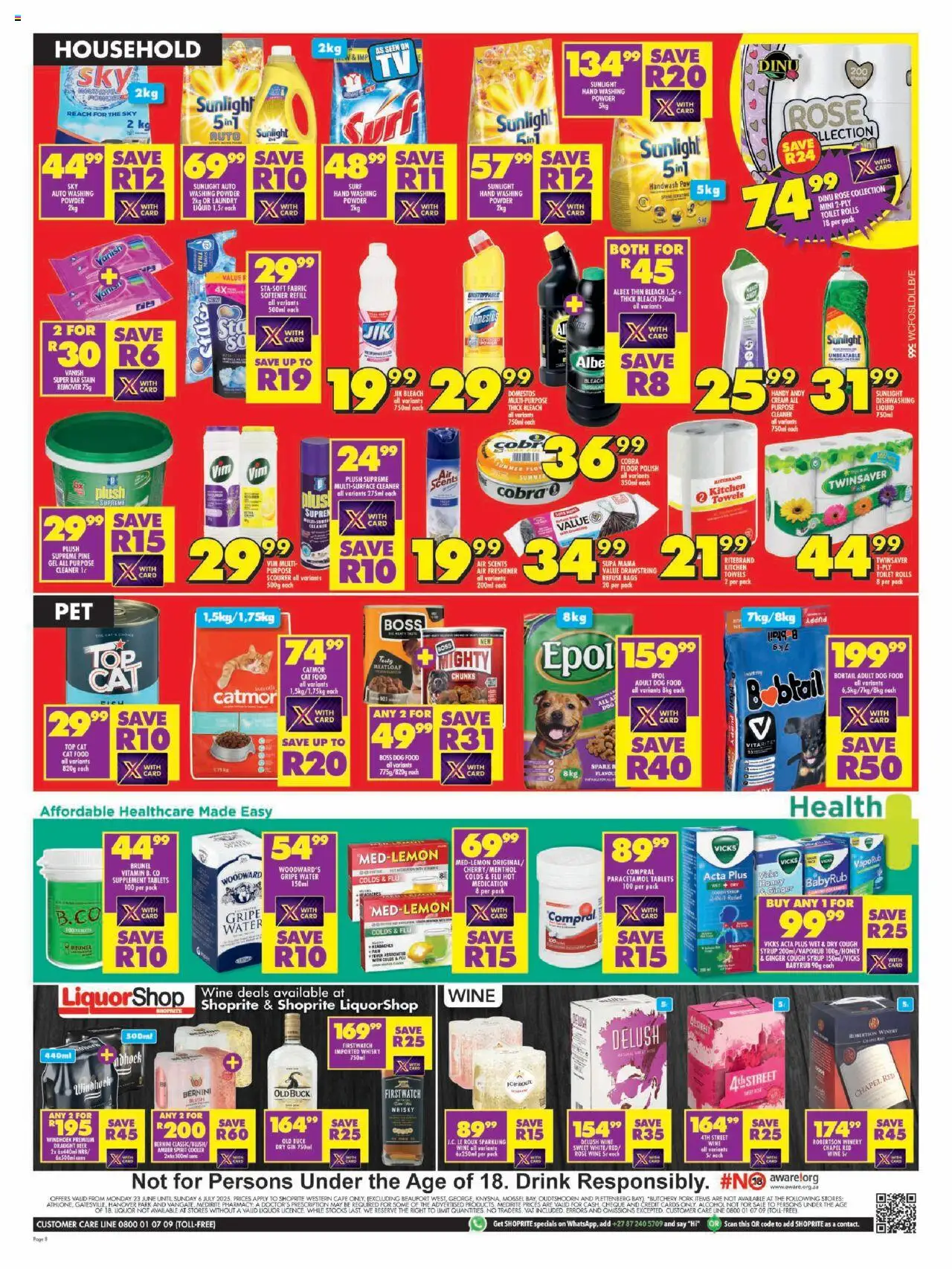 Shoprite Western Cape - Xtra Savings Exclusive 23/06 - 06/07/2025 >> Catalogue - page 8