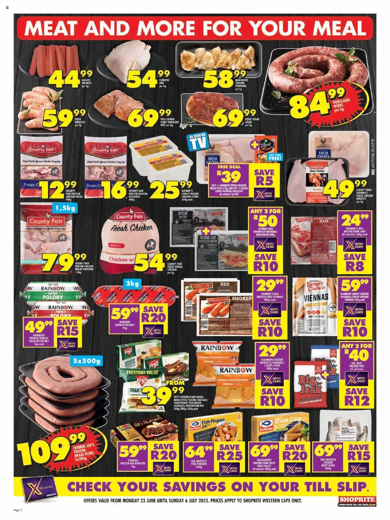 Shoprite Western Cape - Xtra Savings 23/06 - 06/07/2025 >> Catalogue - page 2