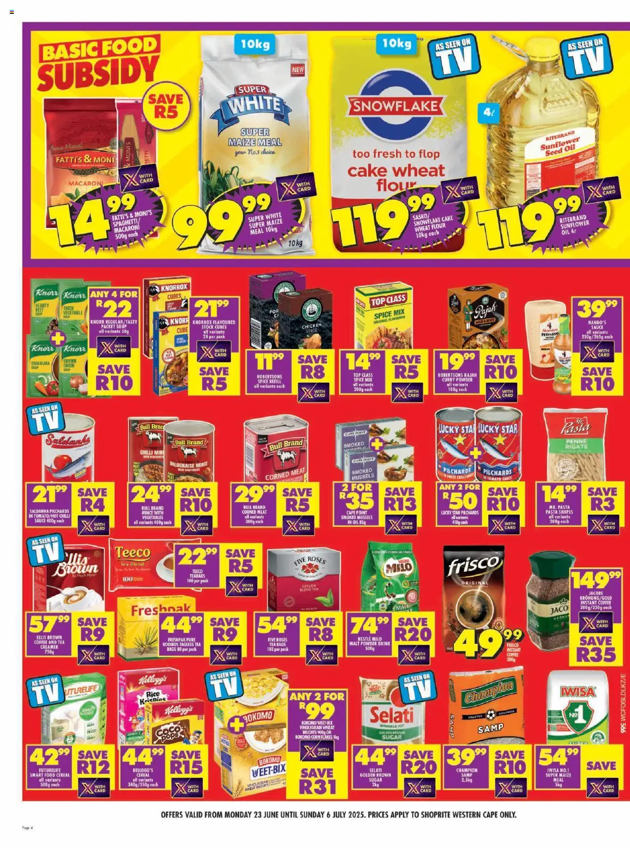 Shoprite Western Cape - Xtra Savings 23/06 - 06/07/2025 >> Catalogue - page 4