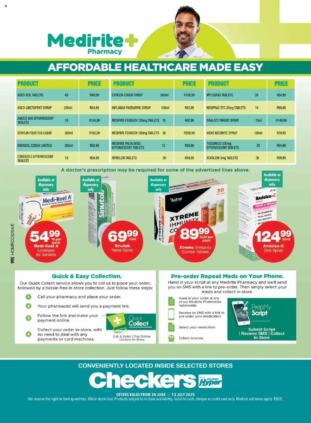 Checkers Medirite June Month-End Promotion 24/06 - 13/07/2025 >> Catalogue - page 4