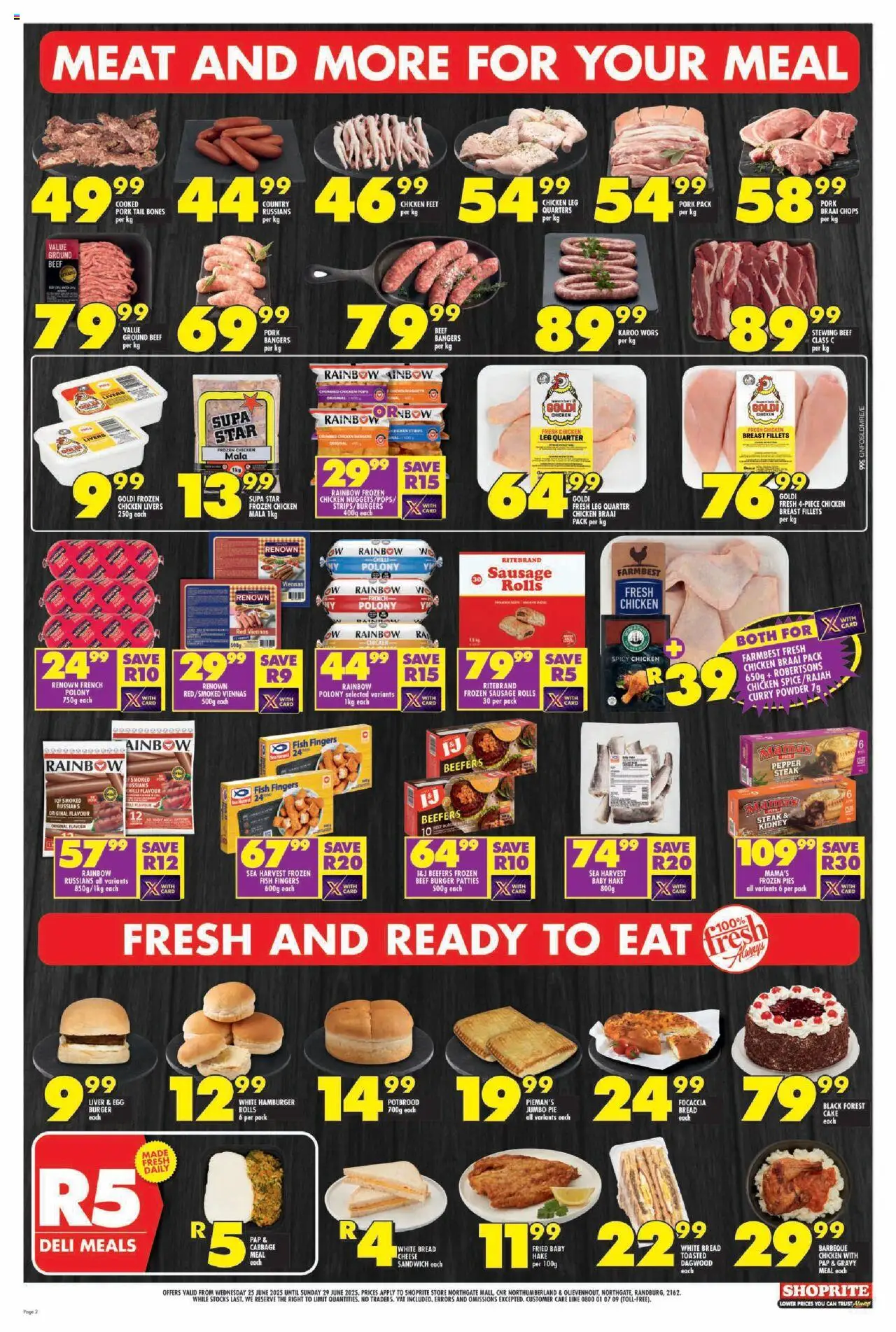Shoprite Gauteng - Xtra Savings Grand Opening Northgate Mall 25/06 - 29/06/2025 >> Catalogue - page 2
